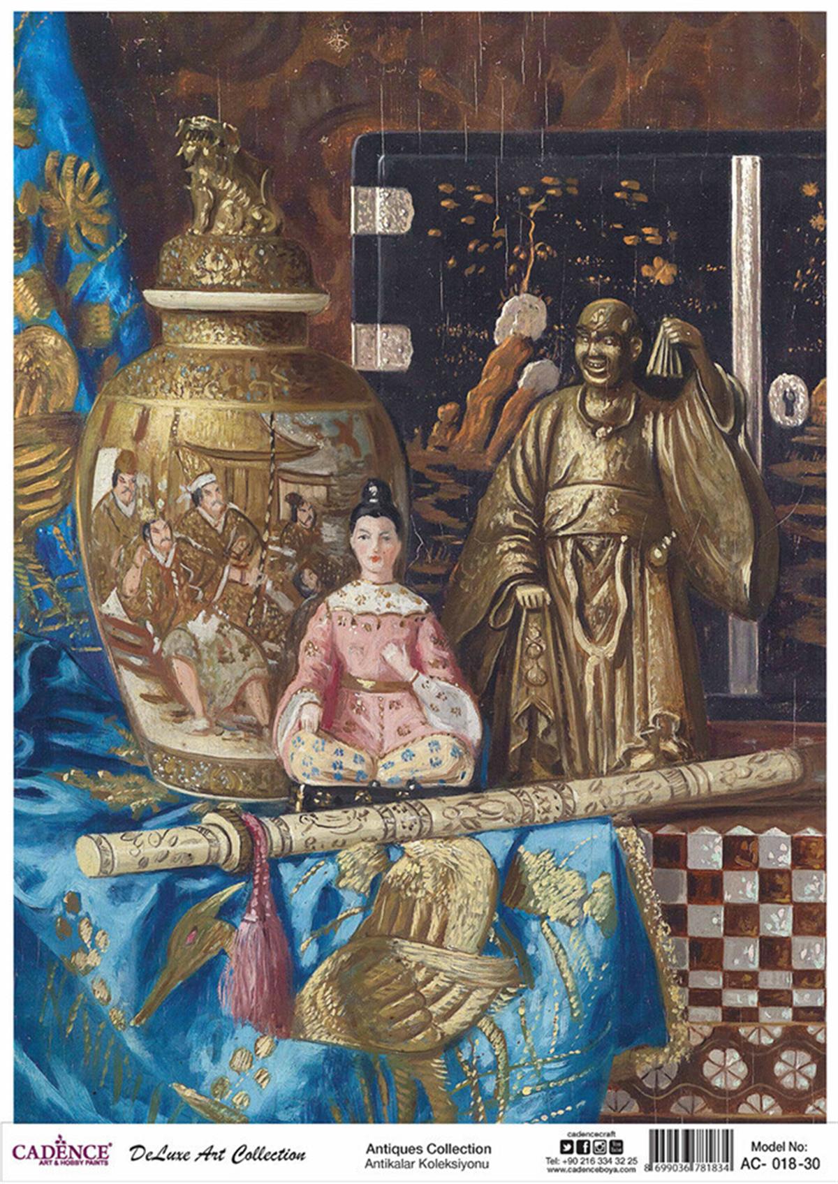 Cadence Antiques, латунь, коллекция декупажа, Ac 18, 90x125см