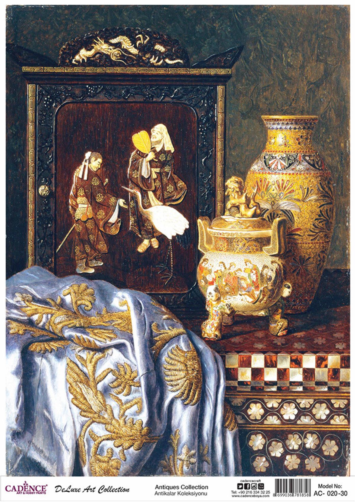 Cadence Antiques, латунь, коллекция декупажа, Ac 20, 30x42 см