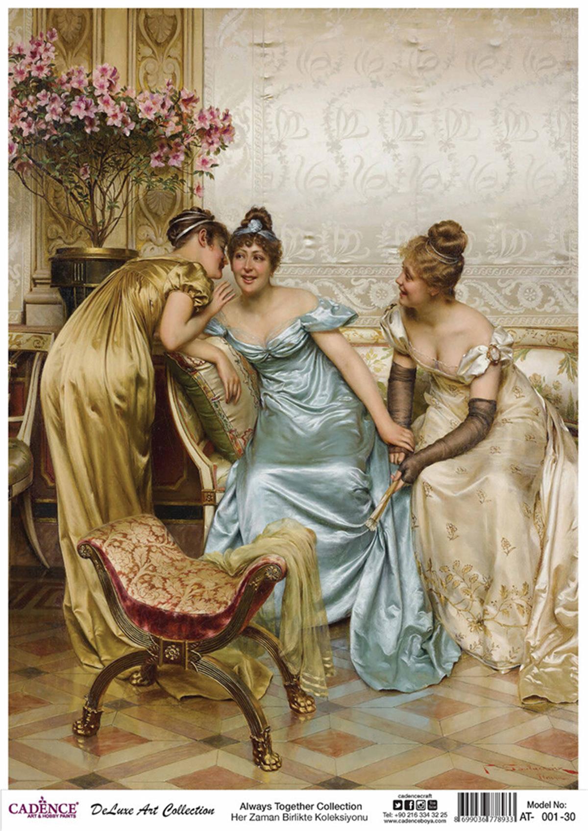 Cadence Always Together Коллекция риса для декупажа 01 30х42см