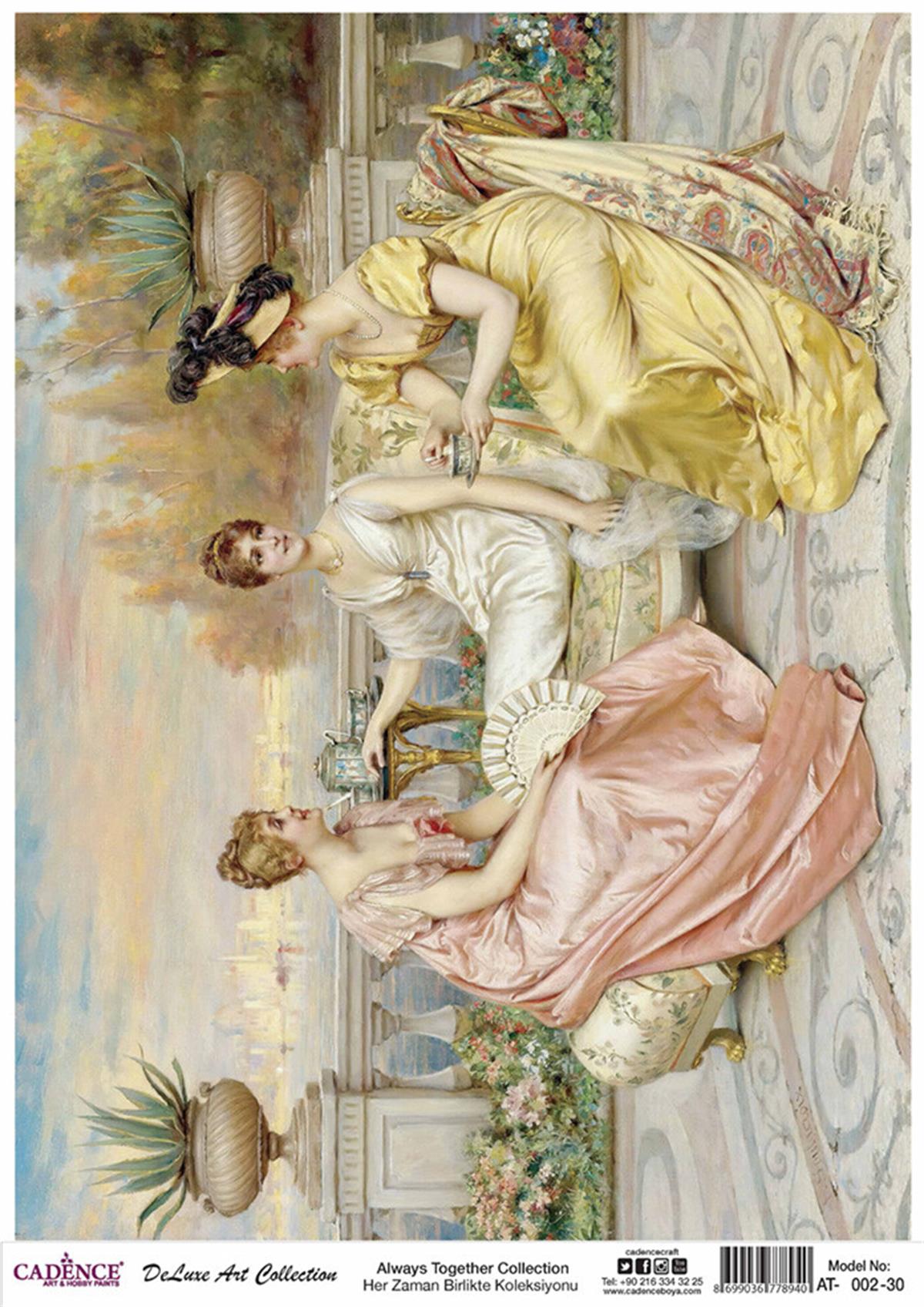 Коллекция Cadence Always Together с рисом для декупажа, 02, 30x42см