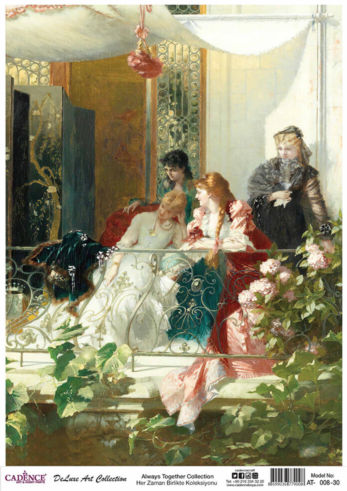 Cadence Always Together Rice Decoupage Collection At 08 90x125cm