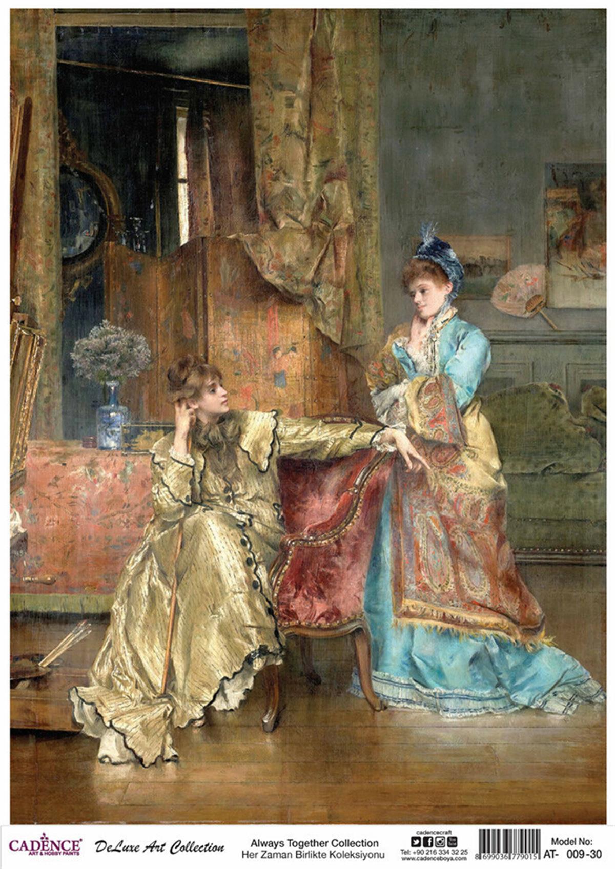 Cadence Always Together Rice Decoupage Collection At 09 60x84cm