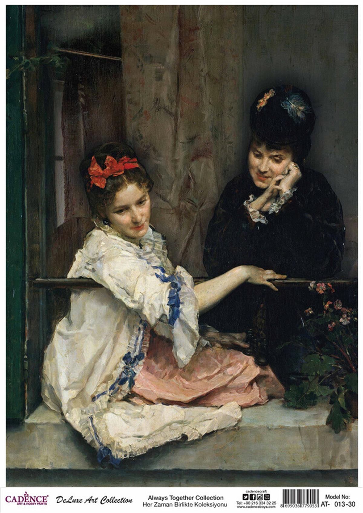 Cadence Always Together Rice Decoupage Collection At 13 60x84cm