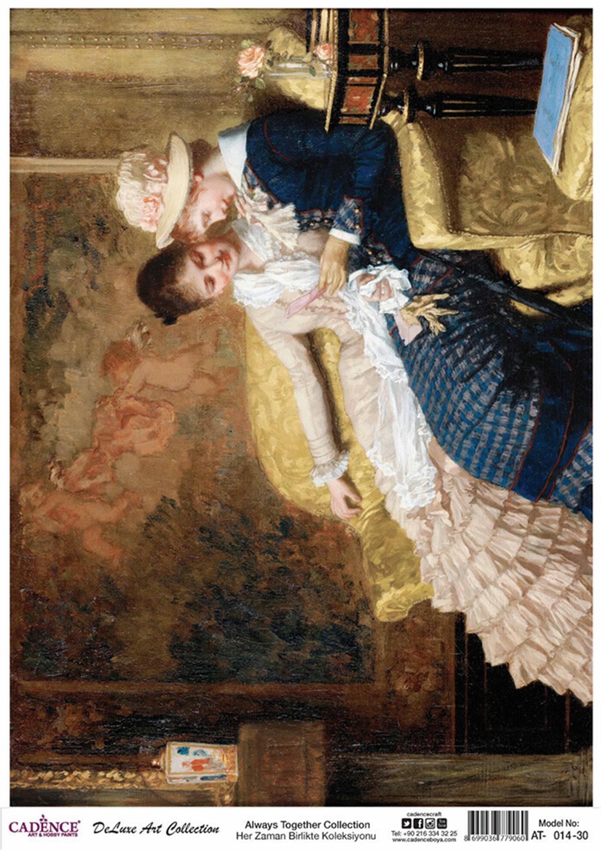 Коллекция Cadence Always Together с рисом для декупажа, 14 лет, 60x84см