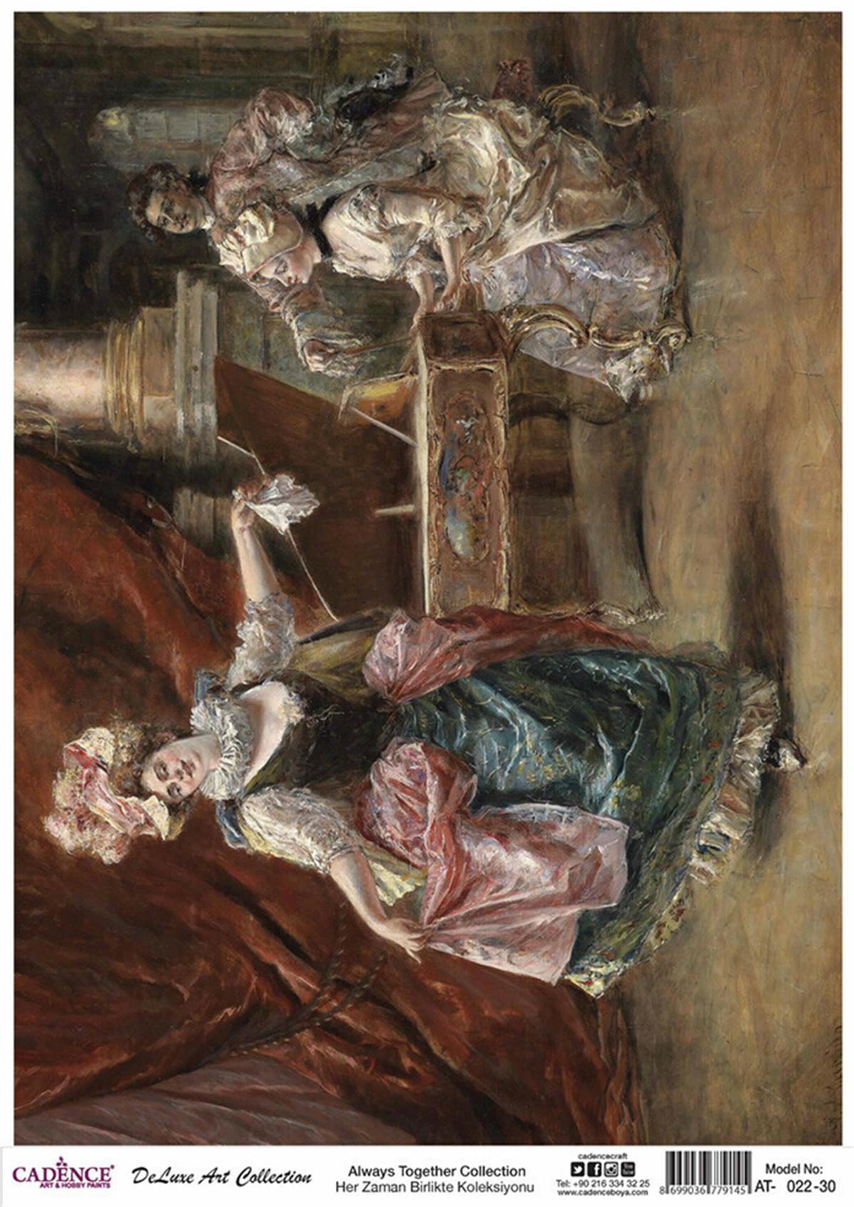 Cadence Always Together Rice Decoupage Collection At 22 60x84cm