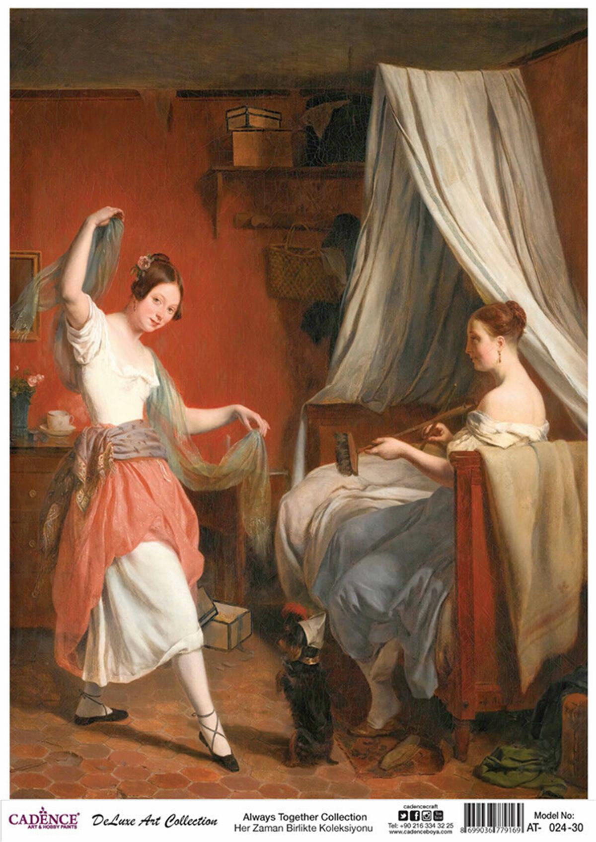 Коллекция Cadence Always Together для декупажа риса, 24 года, 90x125см