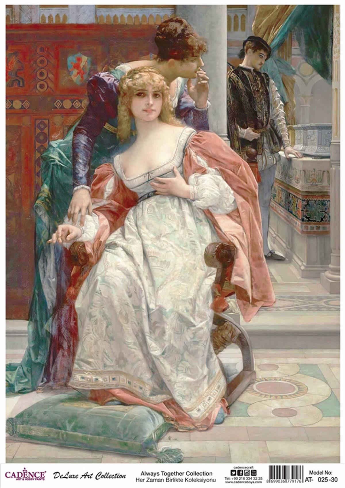 Коллекция Cadence Always Together для декупажа риса, 25 лет, 30x42см