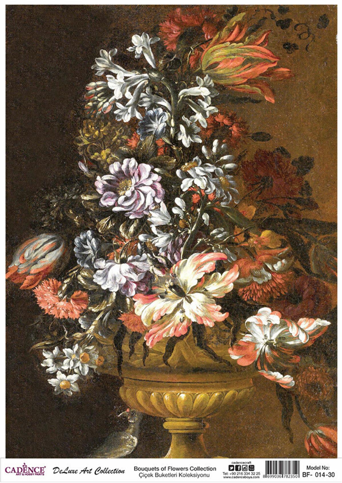 Букеты цветов Cadence Коллекция декупаж из латуни Bf 14 60x84см