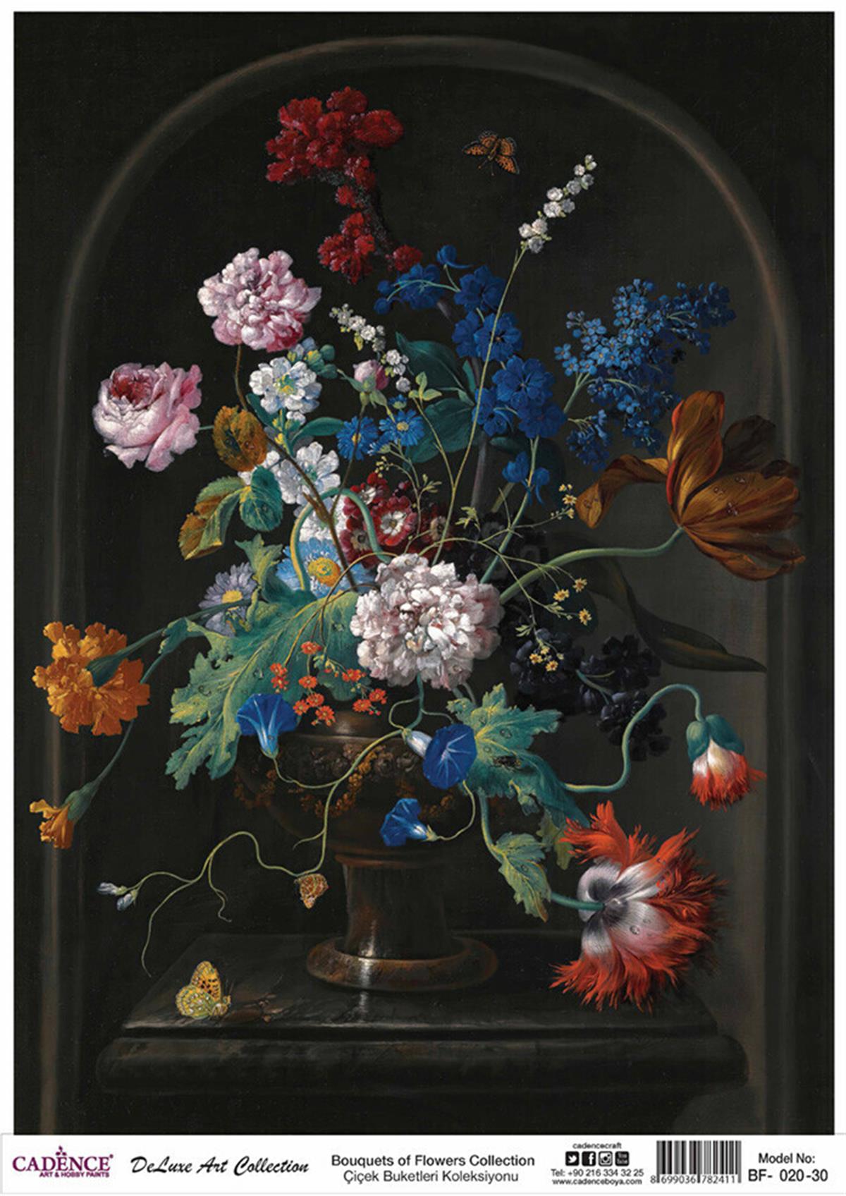 Букеты цветов Cadence Коллекция декупаж из латуни Bf 20 90x125см