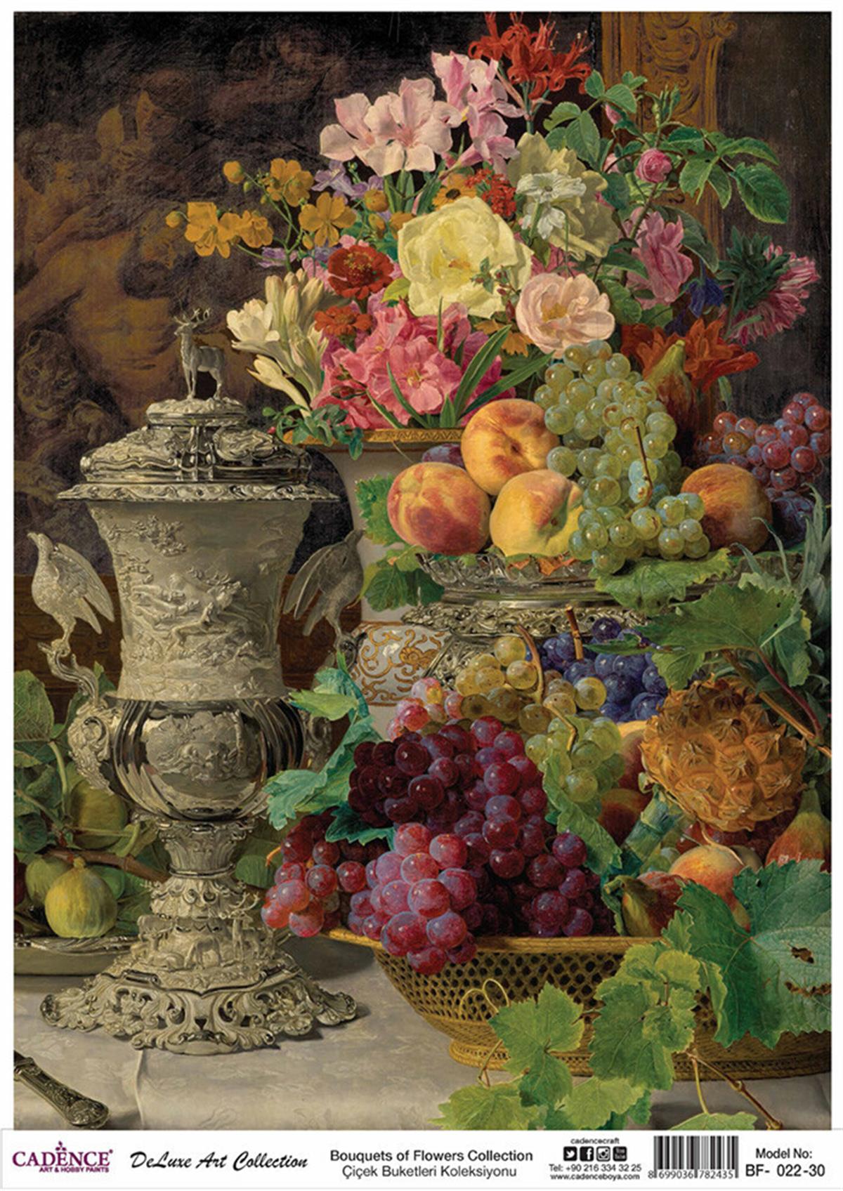 Букеты цветов Cadence Коллекция декупаж из латуни Bf 22 60x84см