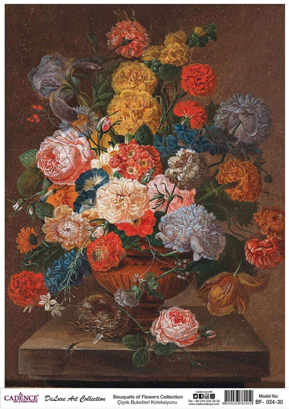 Букеты цветов Cadence Коллекция декупаж из латуни Bf 24 90x125см
