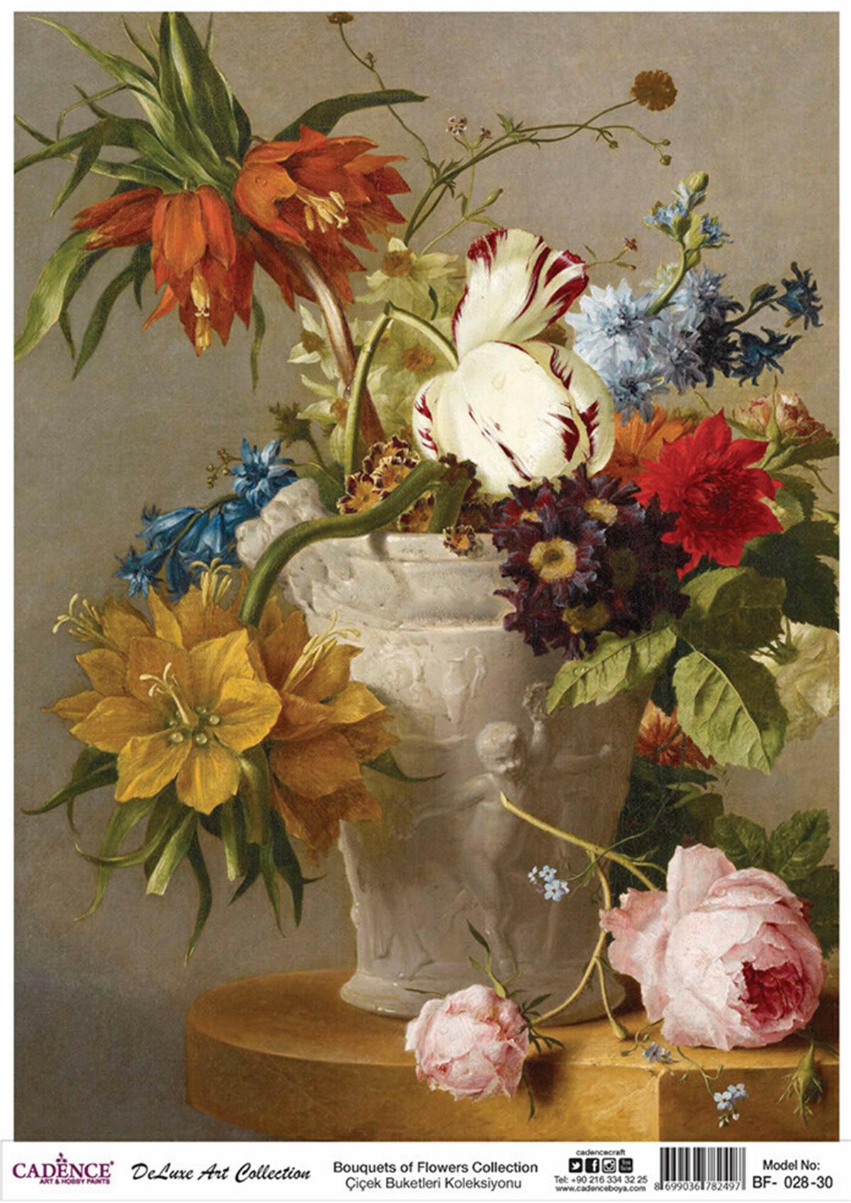 Букеты цветов Cadence Коллекция декупаж из латуни Bf 28 90x125см