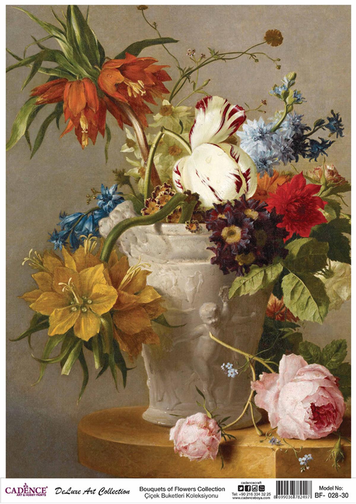 Букеты цветов Cadence Коллекция декупаж из латуни Bf 28 30x42см