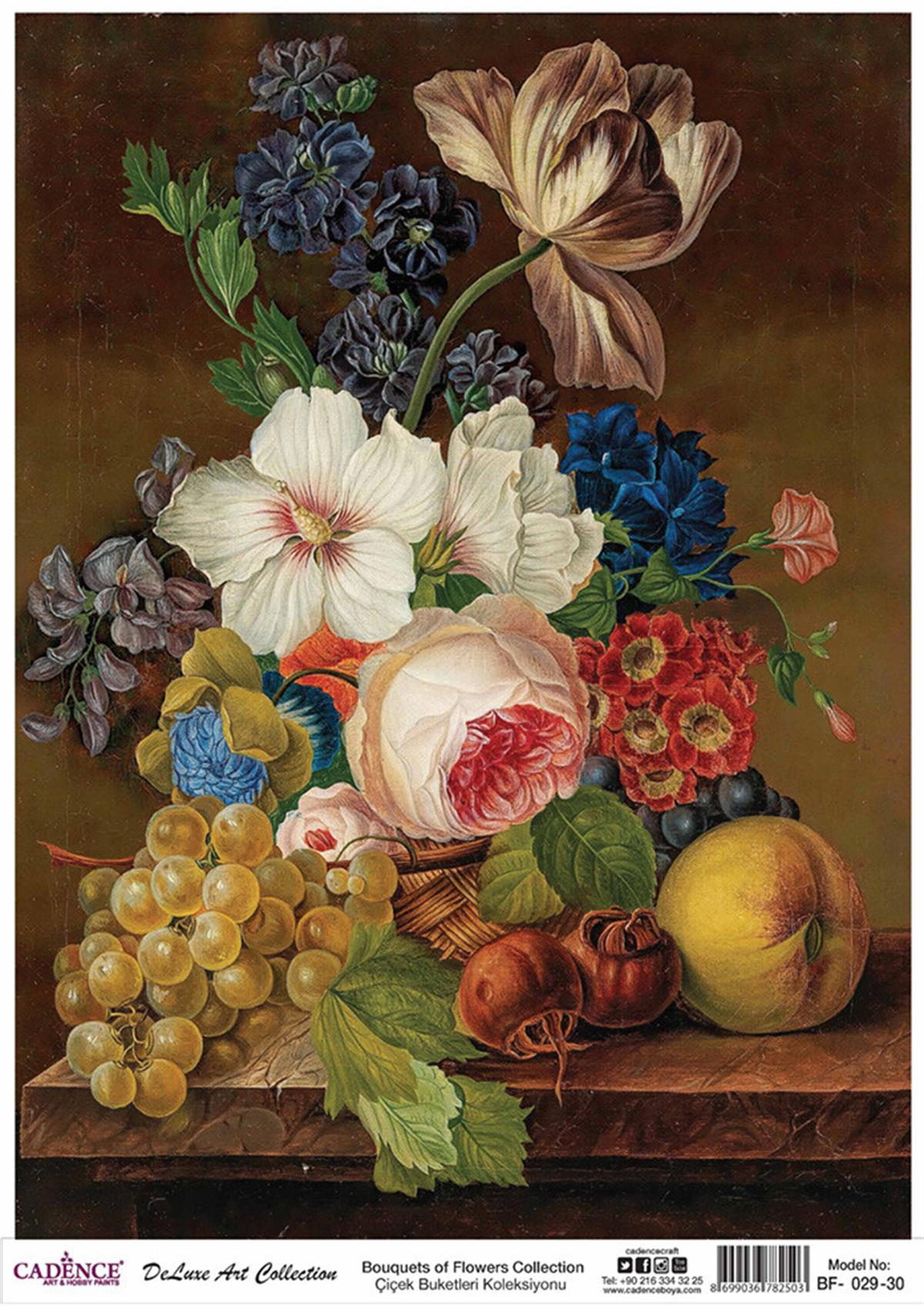 Букеты цветов Cadence Коллекция декупаж из латуни Bf 29 30x42см