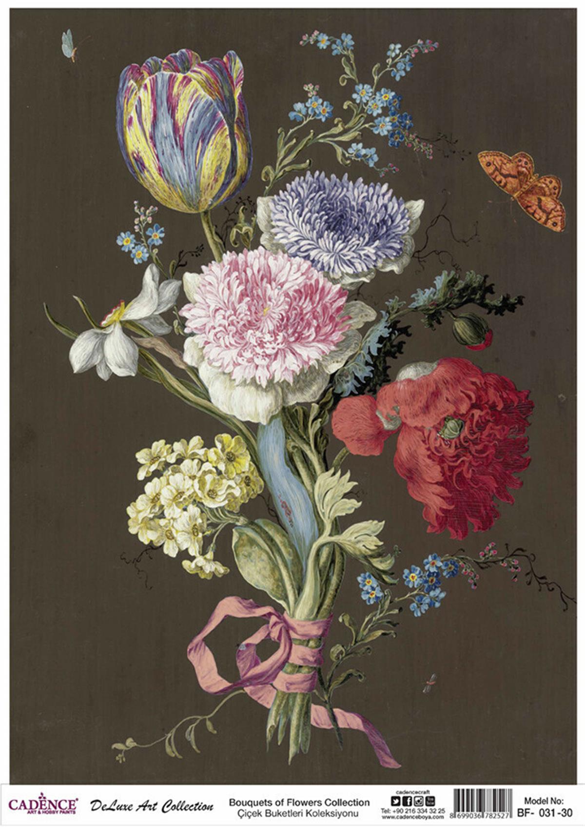 Букеты цветов Cadence Коллекция декупаж из латуни Bf 31 60x84см