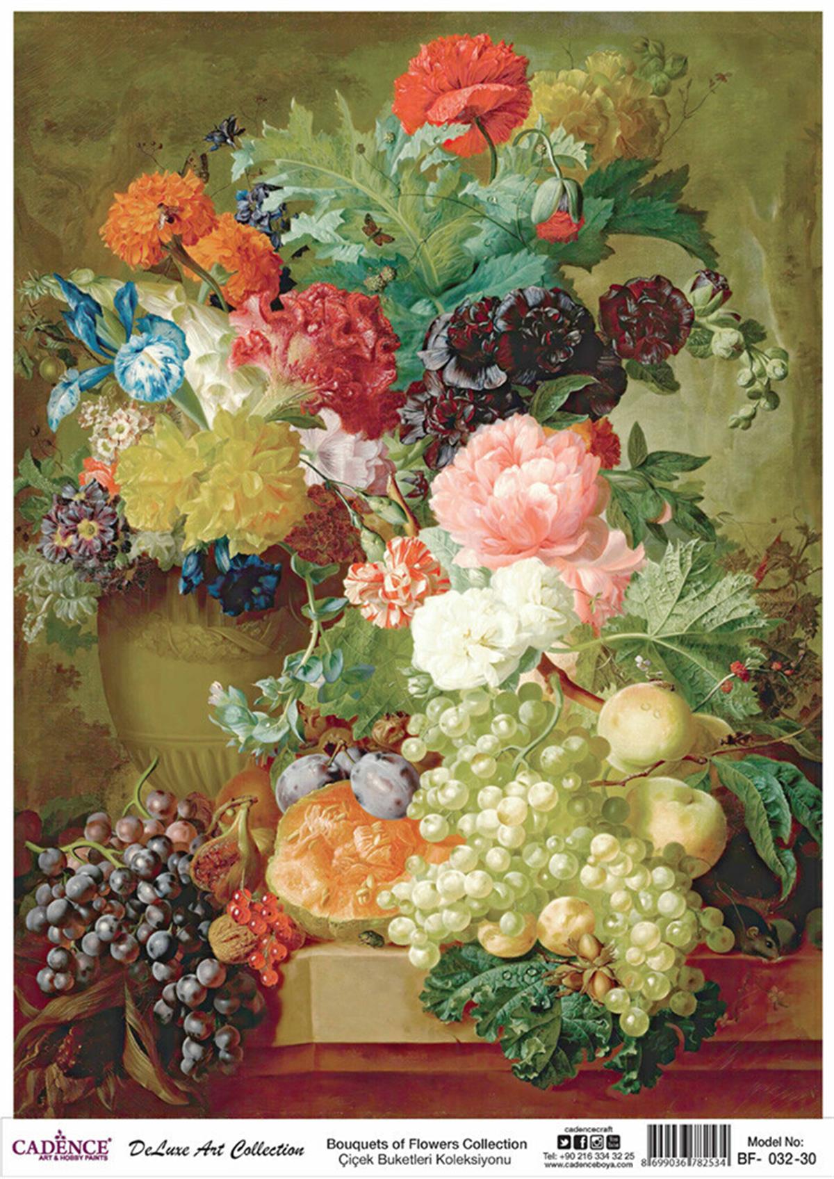 Букеты цветов Cadence Коллекция декупаж из латуни Bf 32 60x84см