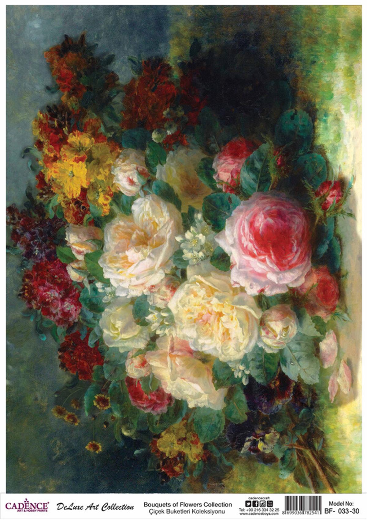 Букеты цветов Cadence Коллекция декупаж из латуни Bf 33 30x42см