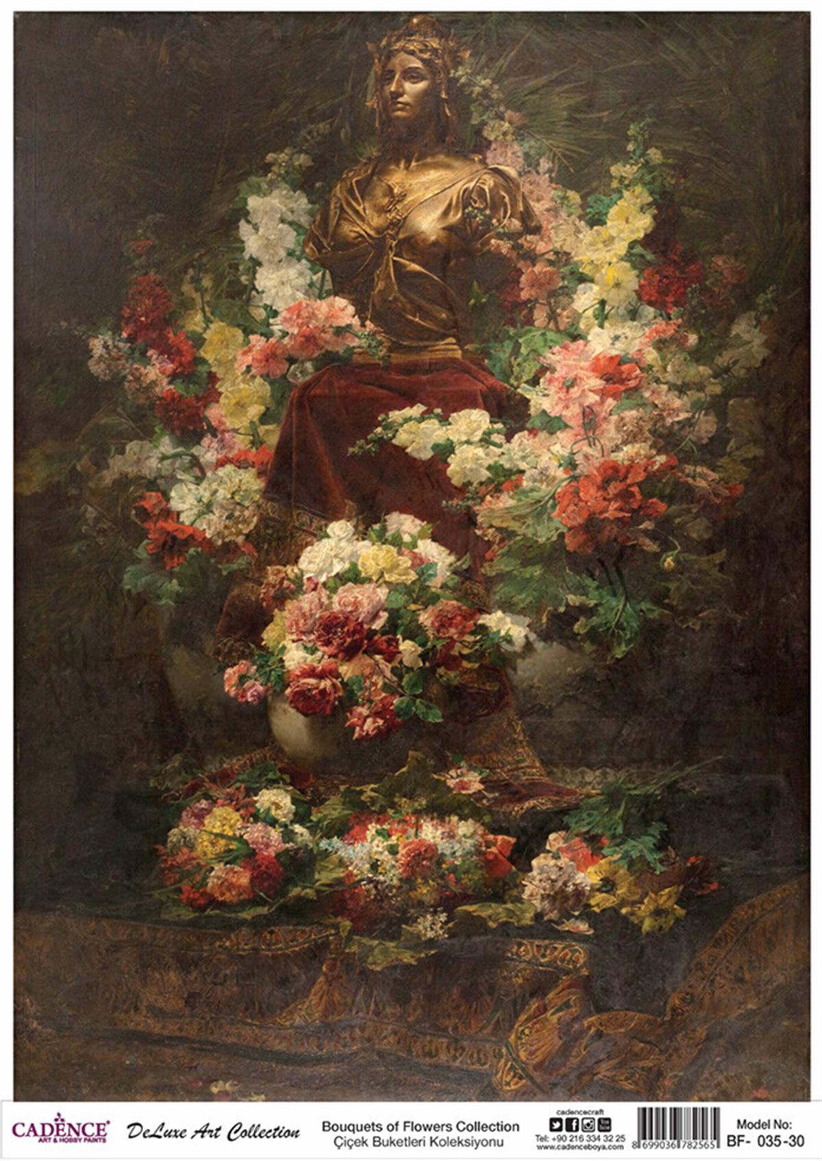 Букеты цветов Cadence Коллекция декупаж из латуни Bf 35 30x42см