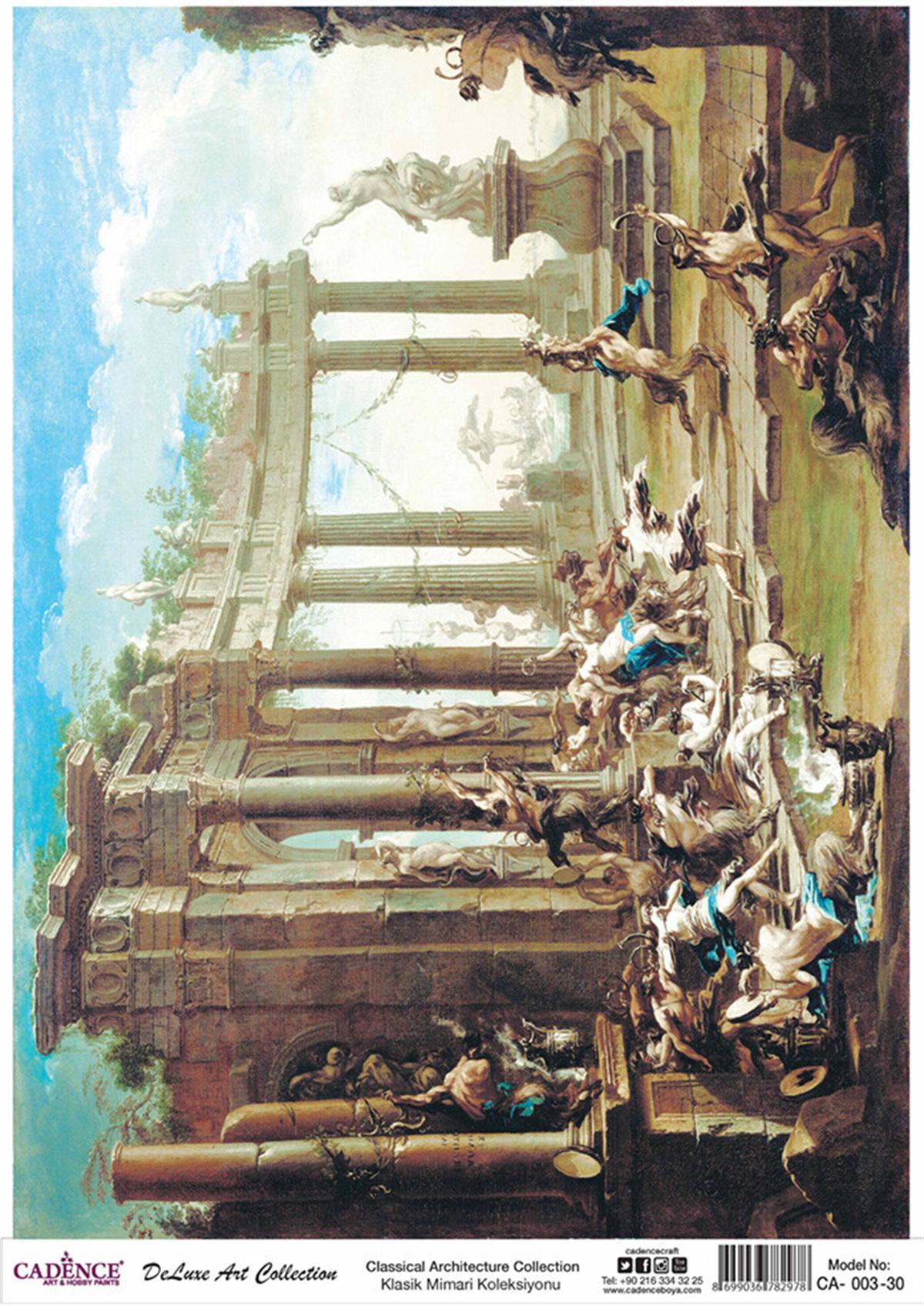 مجموعة ديكوباج من النحاس المعماري الكلاسيكي Ca 03 30x42 سم