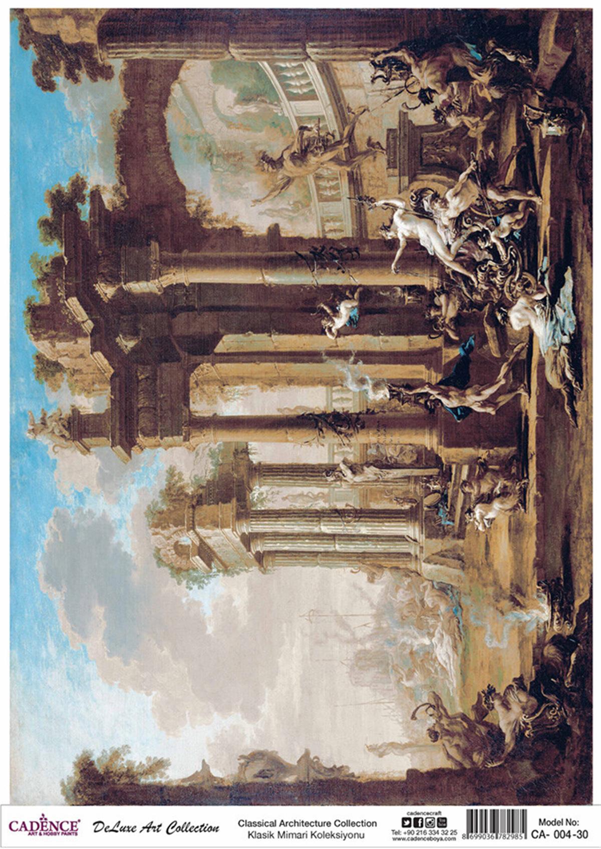 مجموعة ديكوباج من النحاس المعماري الكلاسيكي Ca 04 30x42 سم