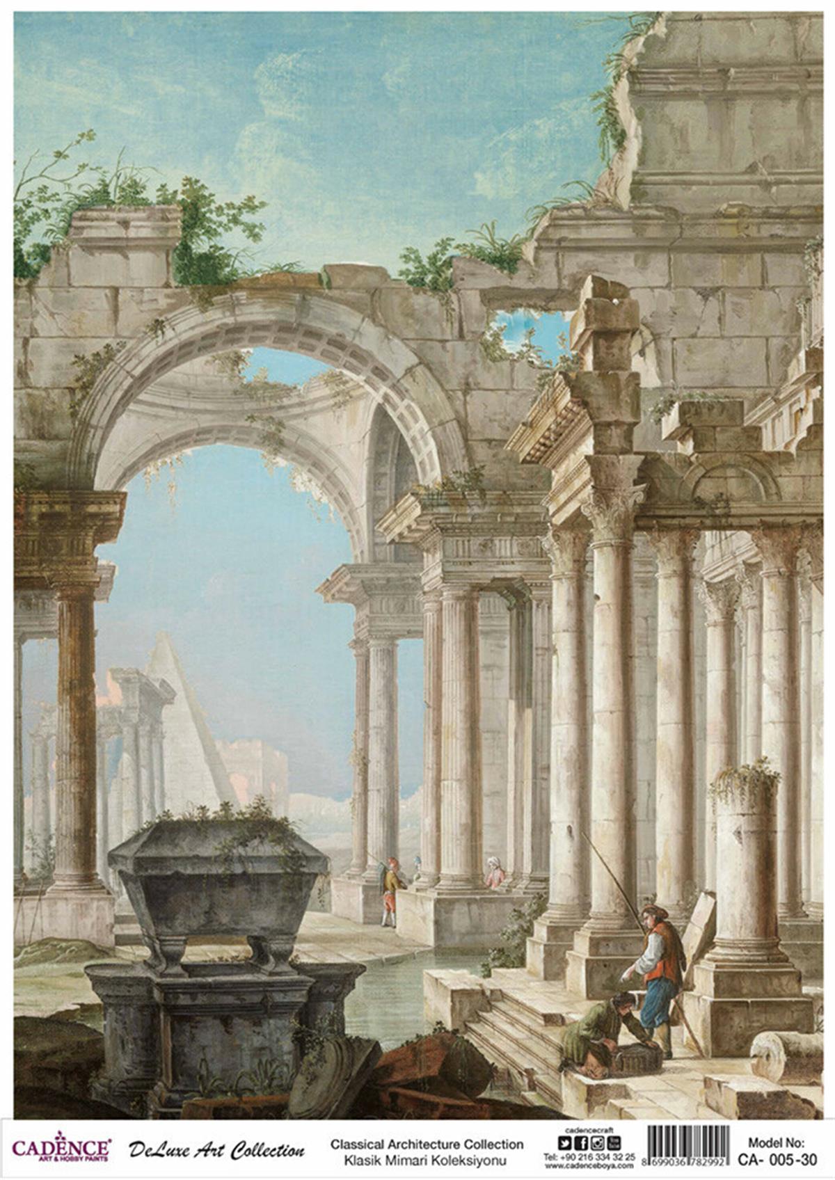 مجموعة ديكوباج من النحاس المعماري الكلاسيكي Ca 05 90x125 سم