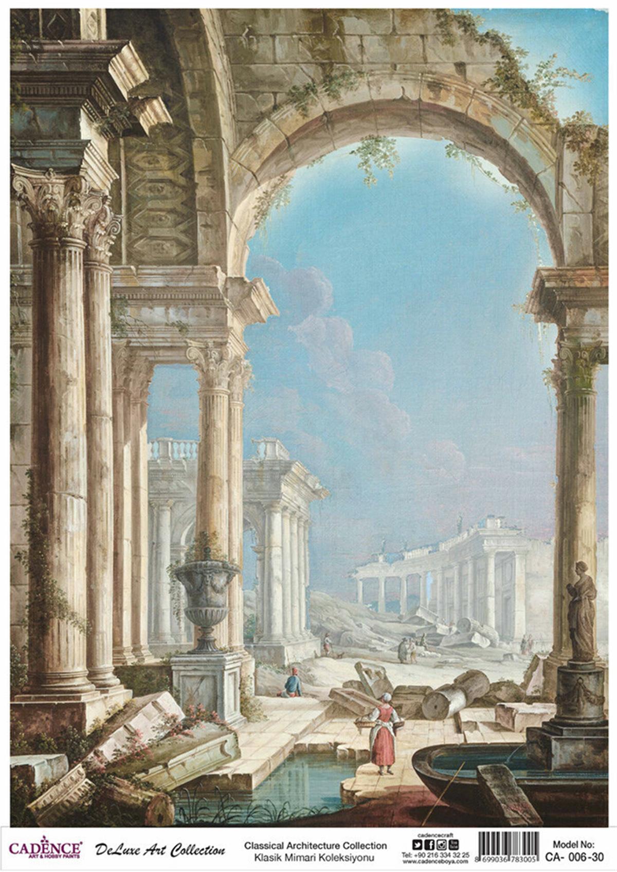 مجموعة ديكوباج من النحاس المعماري الكلاسيكي Ca 06 90x125 سم