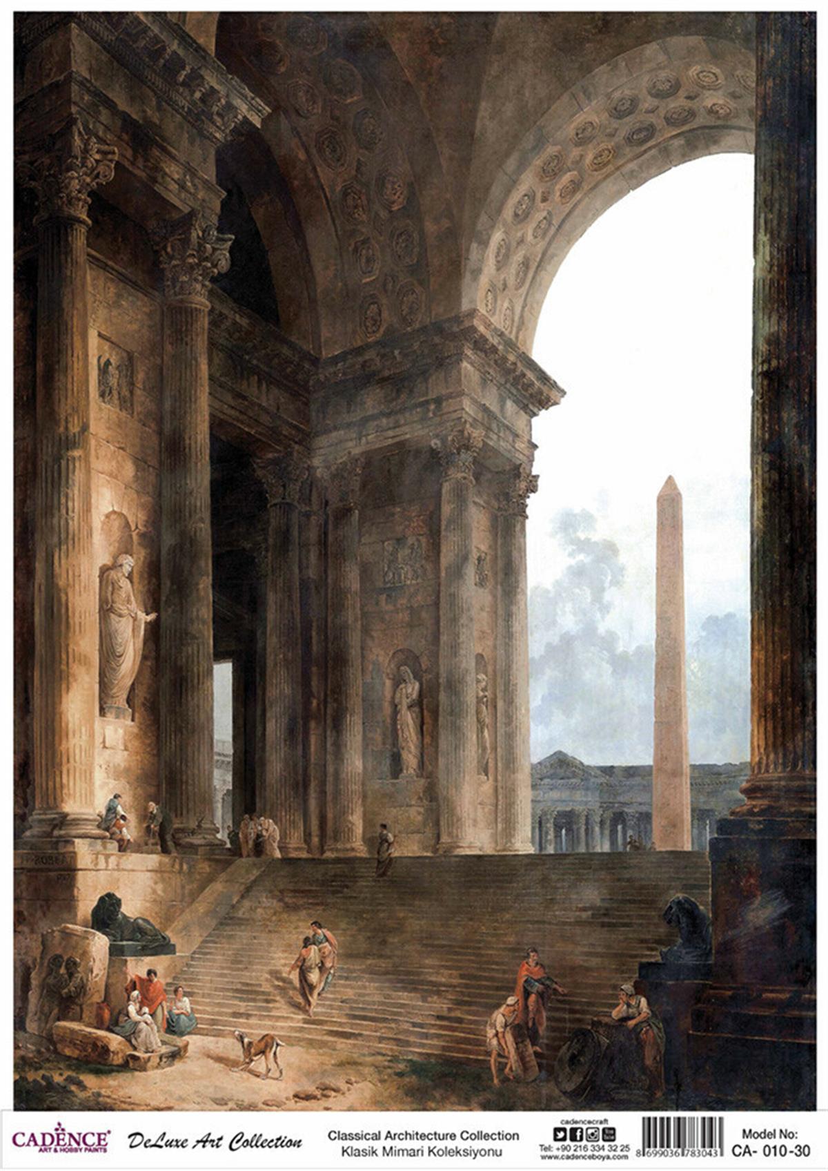 مجموعة ديكوباج من النحاس المعماري الكلاسيكي Ca 10 90x125 سم