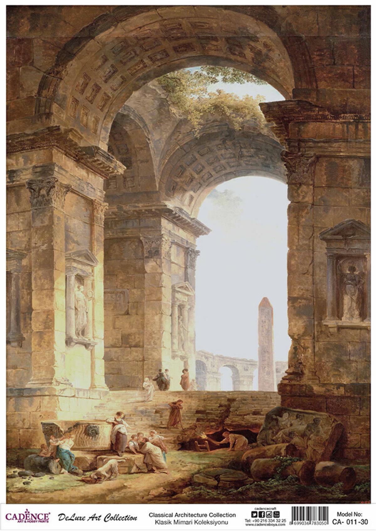 مجموعة ديكوباج من النحاس المعماري الكلاسيكي Ca 11 90x125 سم