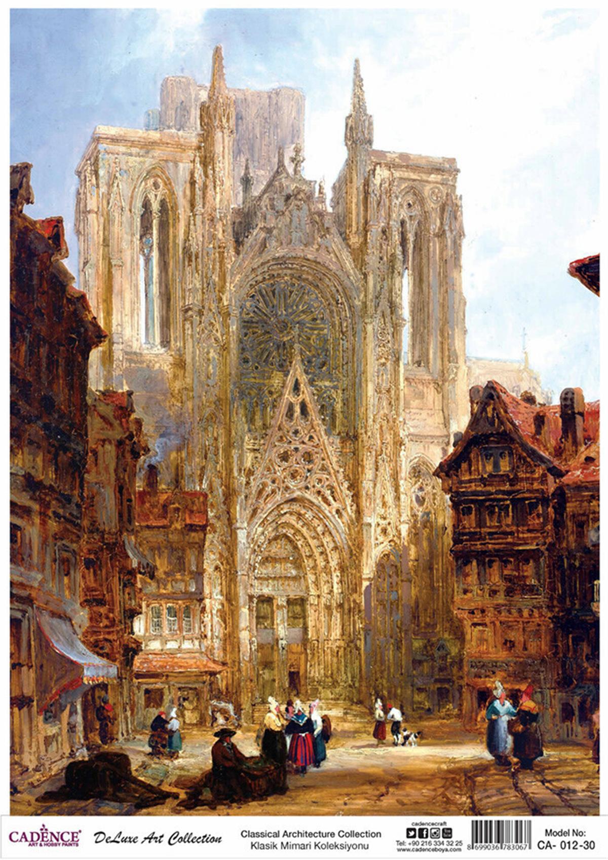 مجموعة ديكوباج من النحاس المعماري الكلاسيكي Ca 12 90x125 سم