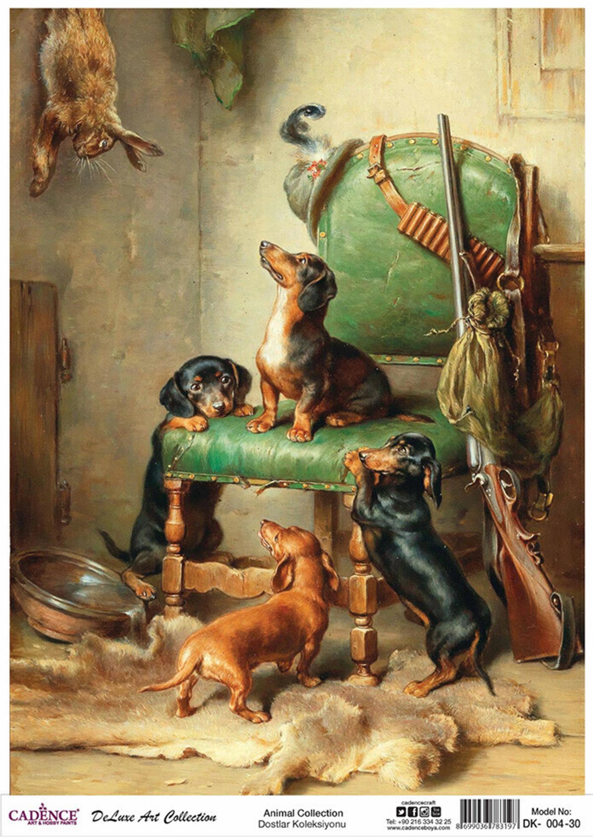 Cadence Dostlar Латунь, коллекция декупаж, Dk 04, 90x125см