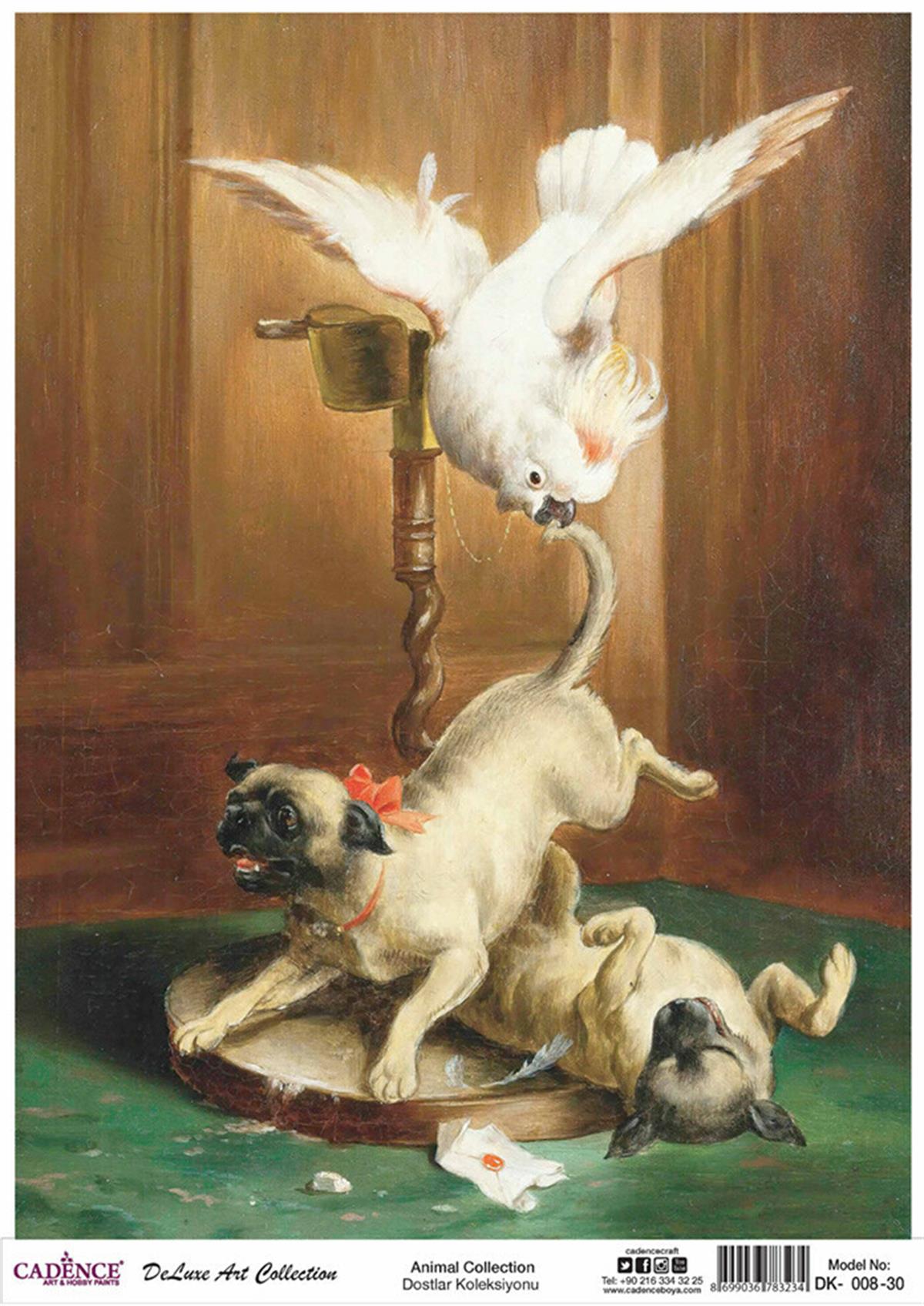 مجموعة ديكوباج نحاسية Cadence Dostlar Dk 08 90x125 سم