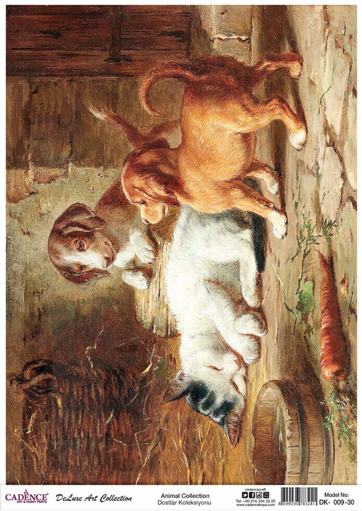 Cadence Dostlar Латунь, коллекция декупаж, Dk 09, 90x125см