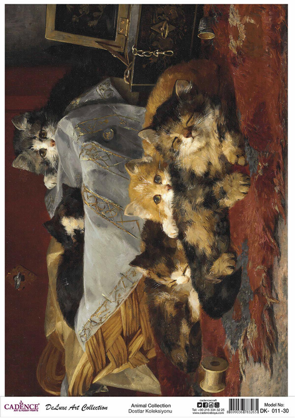 مجموعة ديكوباج نحاسية Cadence Dostlar Dk 11 90x125 سم