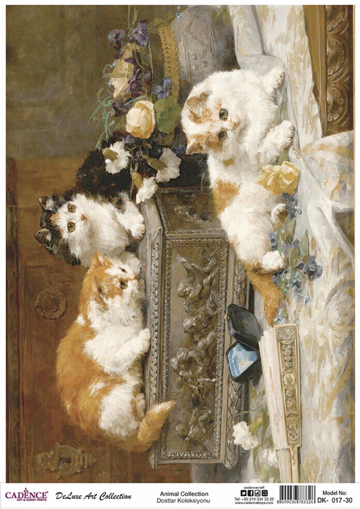 Cadence Dostlar Латунь, коллекция декупаж, Dk 17, 90x125см