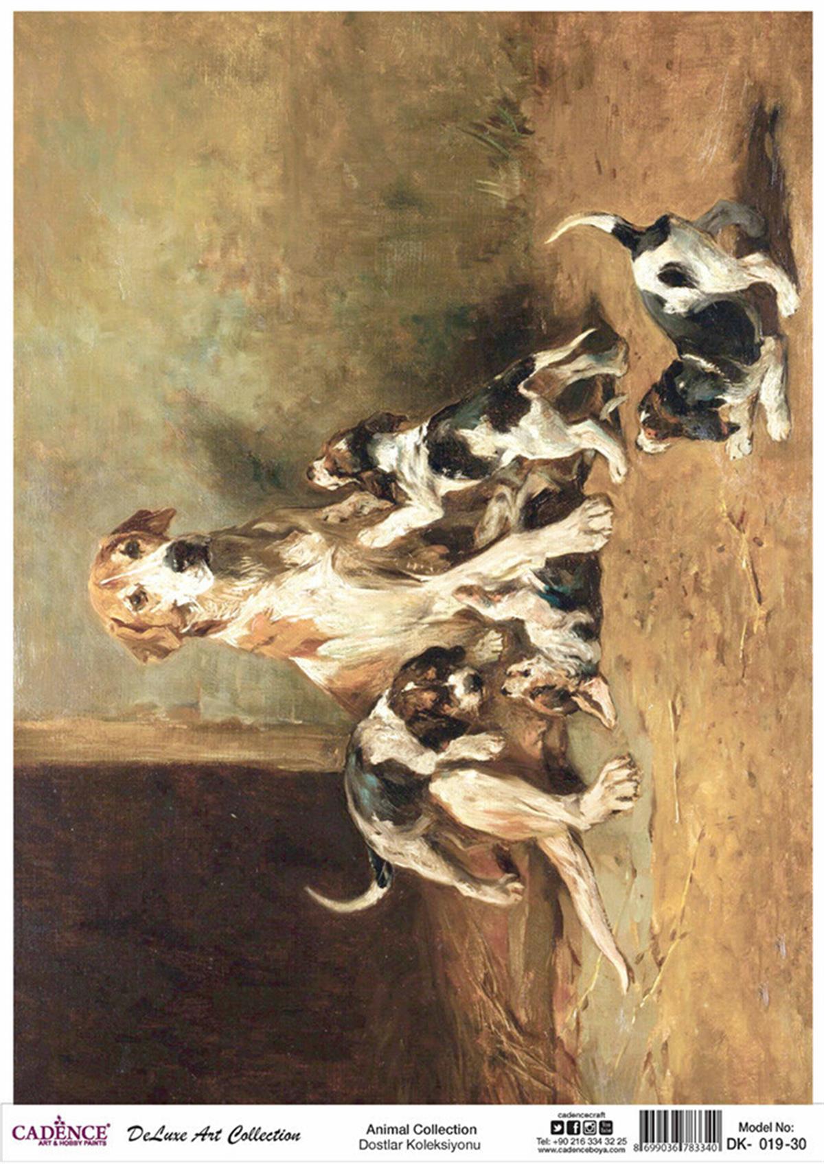 مجموعة ديكوباج نحاسية Cadence Dostlar Dk 19 90x125 سم