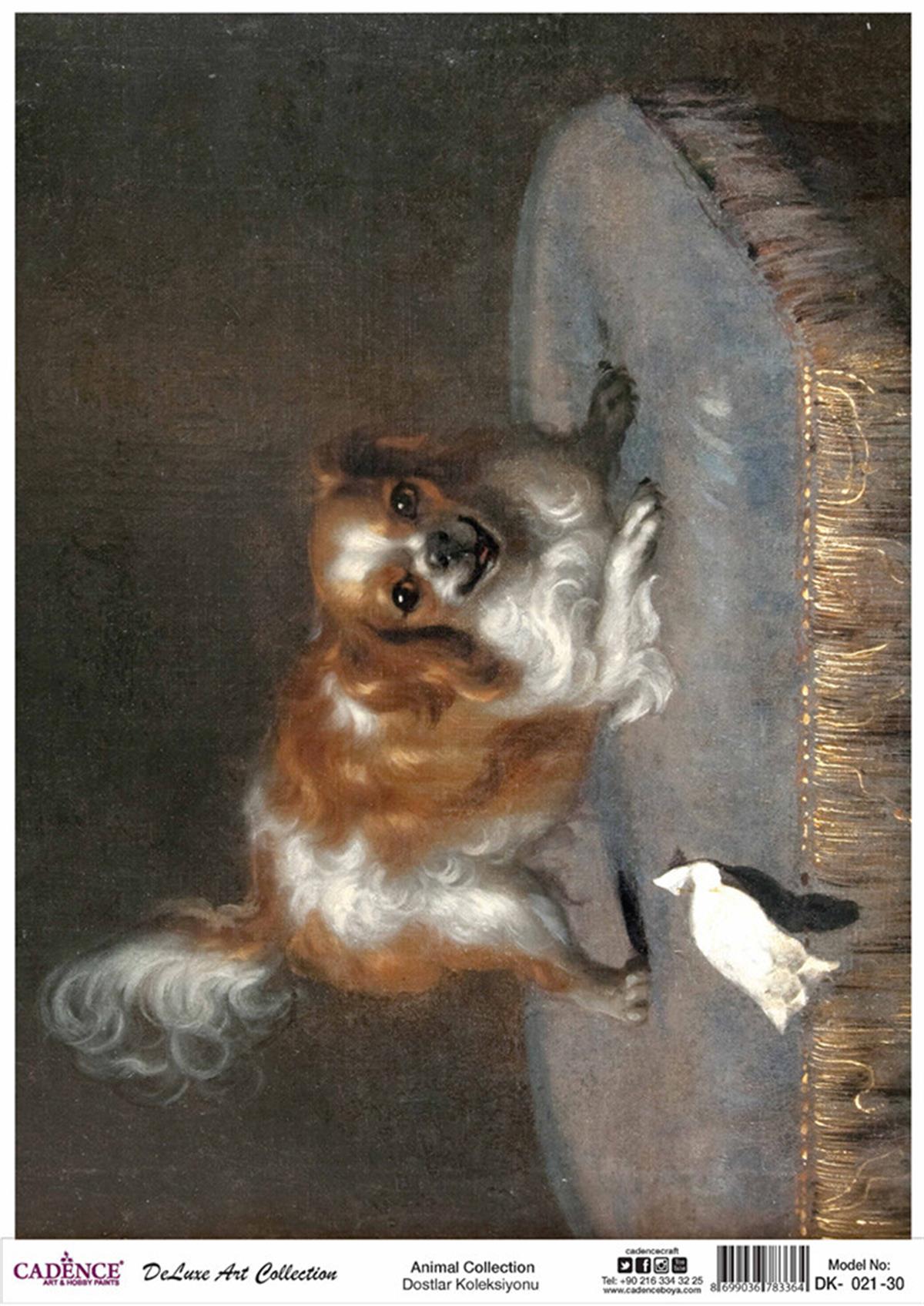 مجموعة ديكوباج من النحاس الصلب Cadence Dostlar Dk 21 30x42 سم