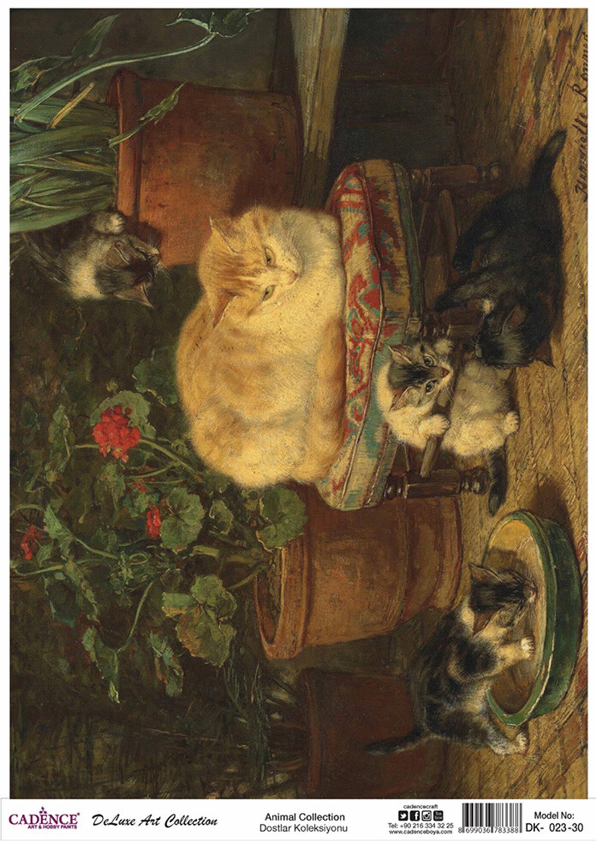 Коллекция Cadence Dostlar из цельной латуни для декупажа, Dk 23, 30x42 см