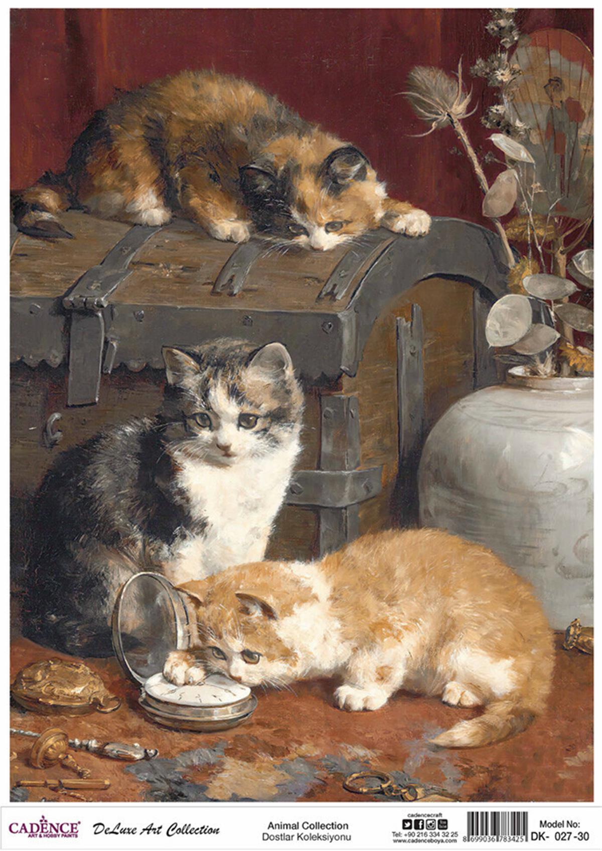 مجموعة ديكوباج نحاسية Cadence Dostlar Dk 27 90x125 سم