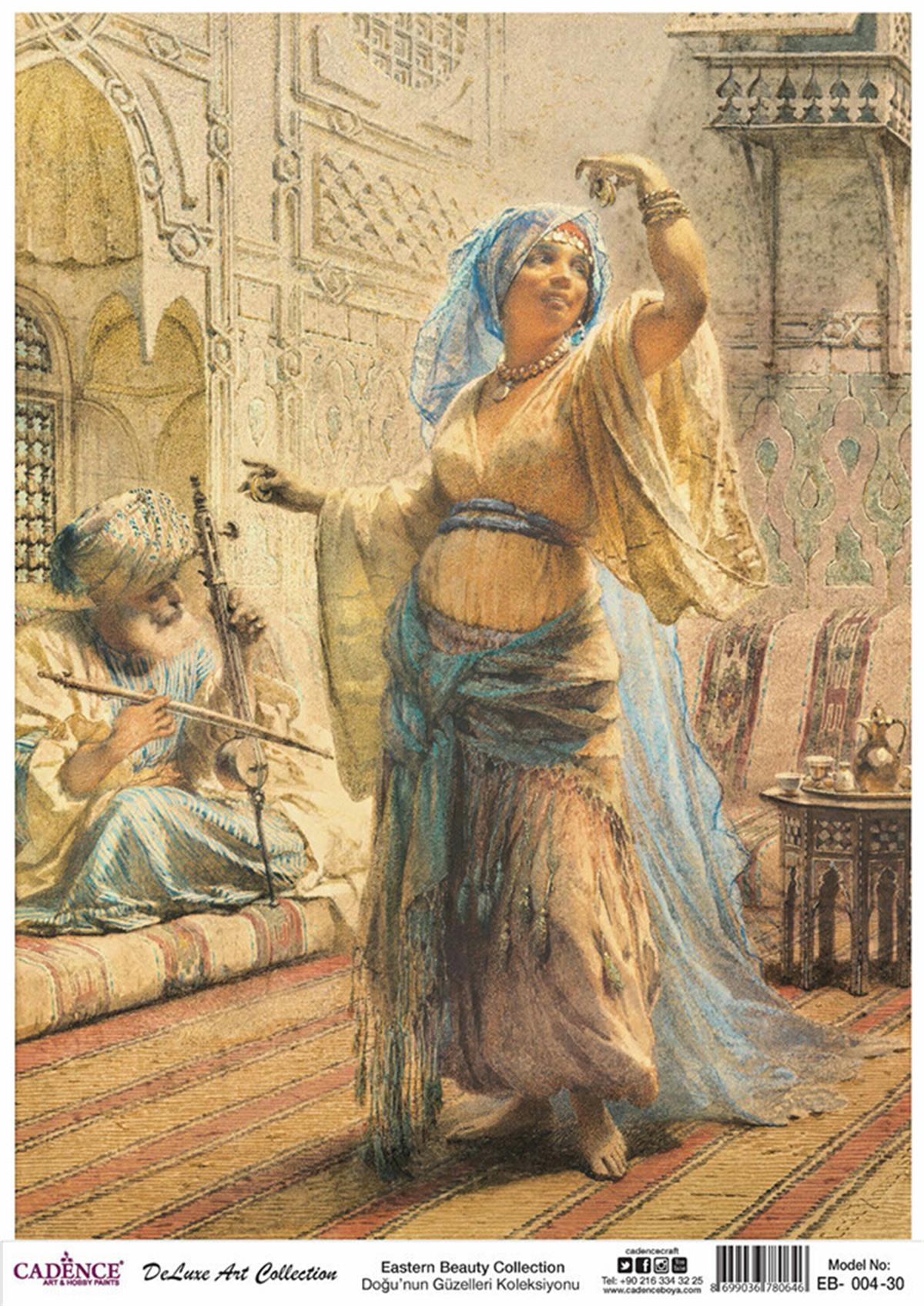 مجموعة Cadence Beauties of the East من مجموعة Decoupage النحاسية Eb 04 90x125 سم