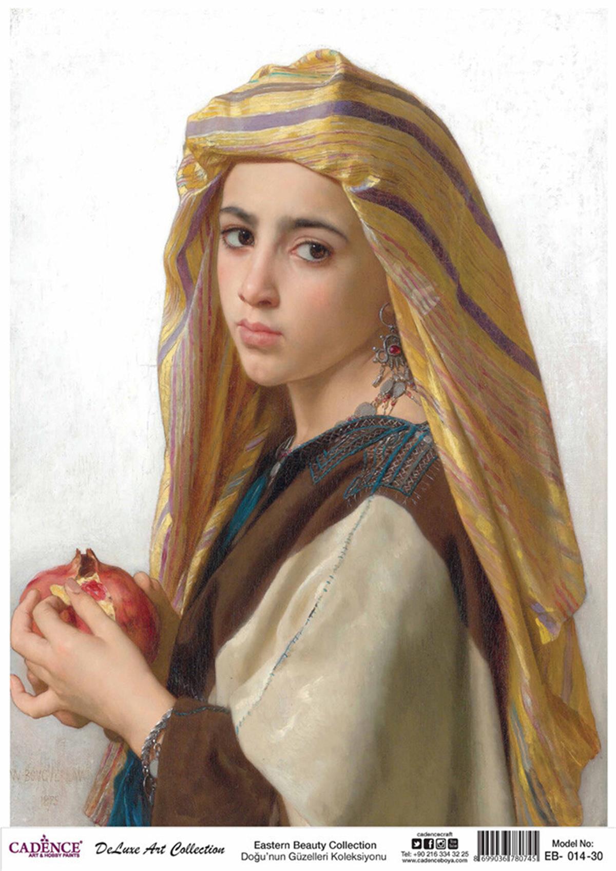 Cadence Beauties of the East Коллекция латунных декупажей Eb 14 30x42см