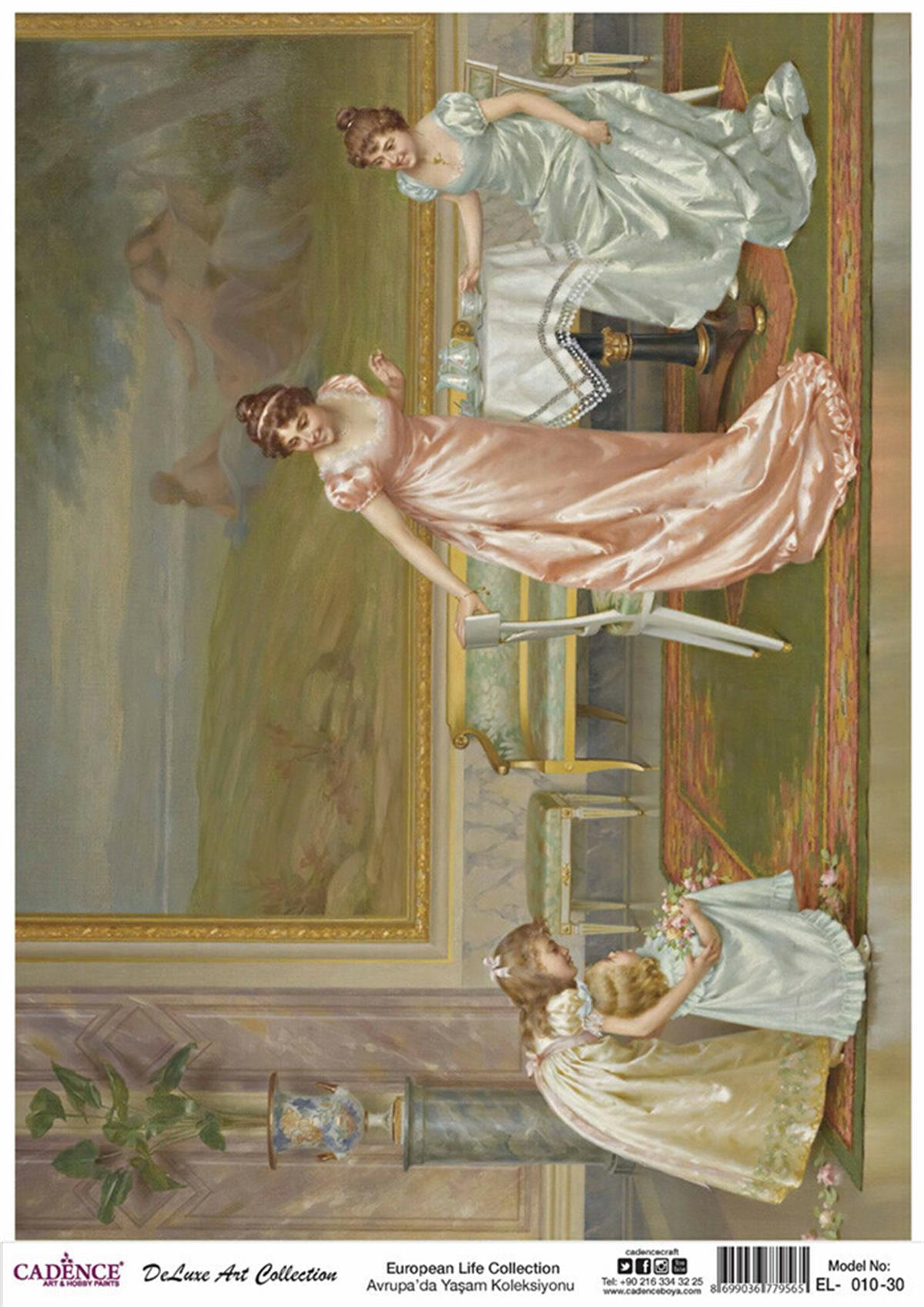 Cadence Life in Europe Латунь, коллекция декупаж, рука 10, 90x125см