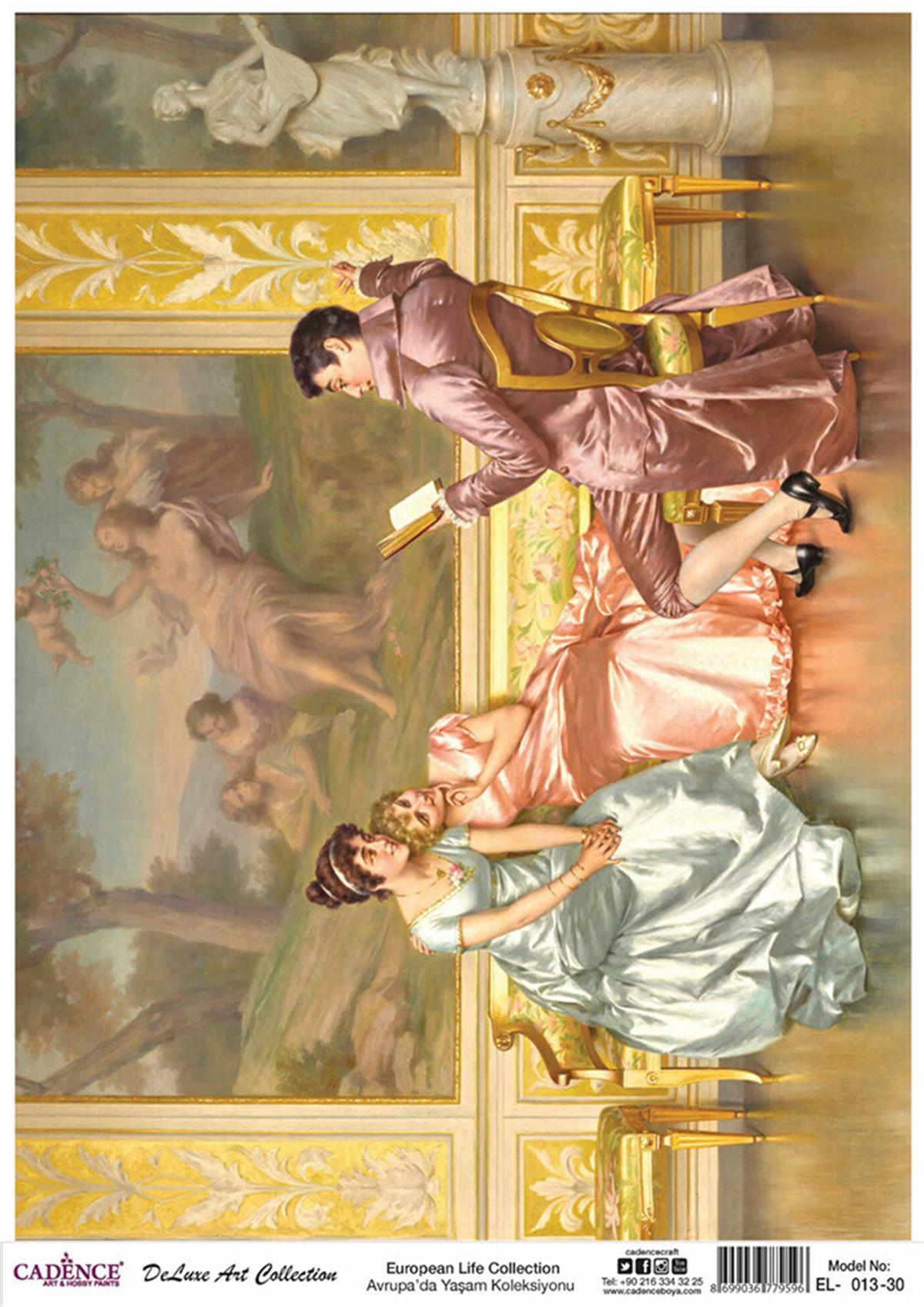 Cadence Life in Europe Латунь, коллекция декупаж, рука 13, 90x125см