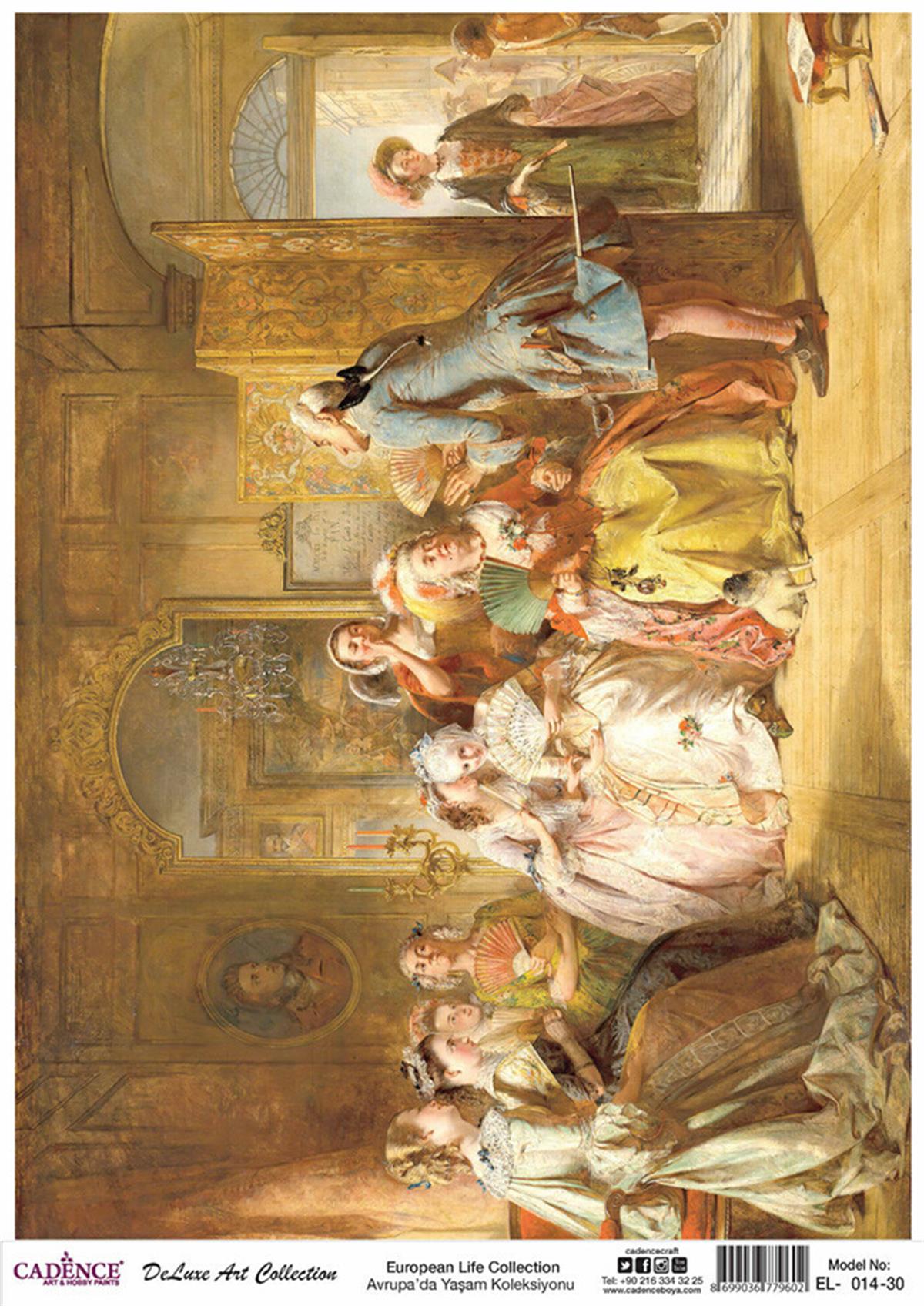 Cadence Life in Europe Латунь, коллекция декупаж, рука 14, 90x125см