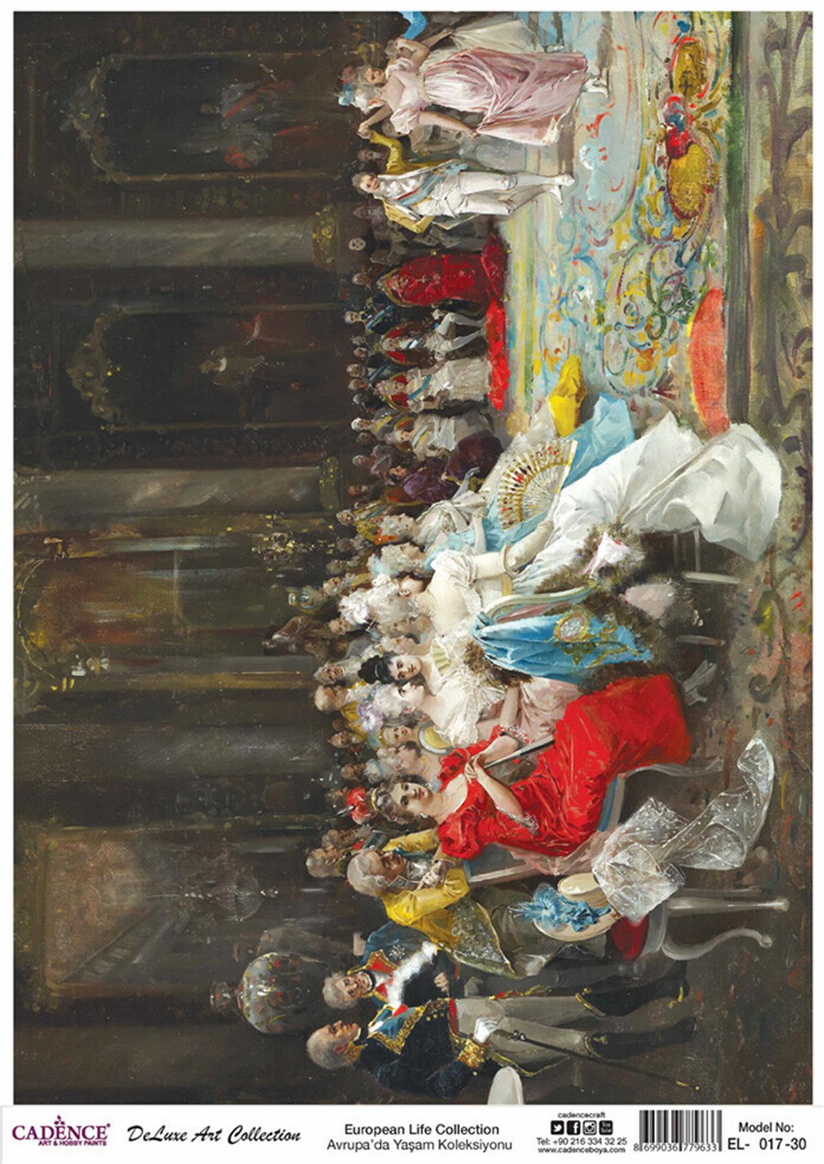 Cadence Life in Europe Латунь, коллекция декупаж, рука 17, 90x125см