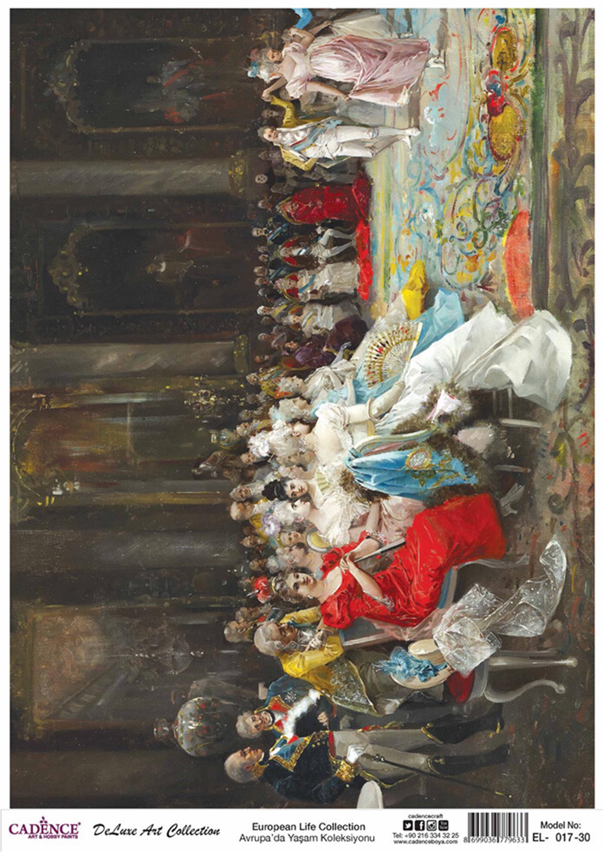 Cadence Life in Europe Латунь, коллекция декупаж, рука 17, 30x42см