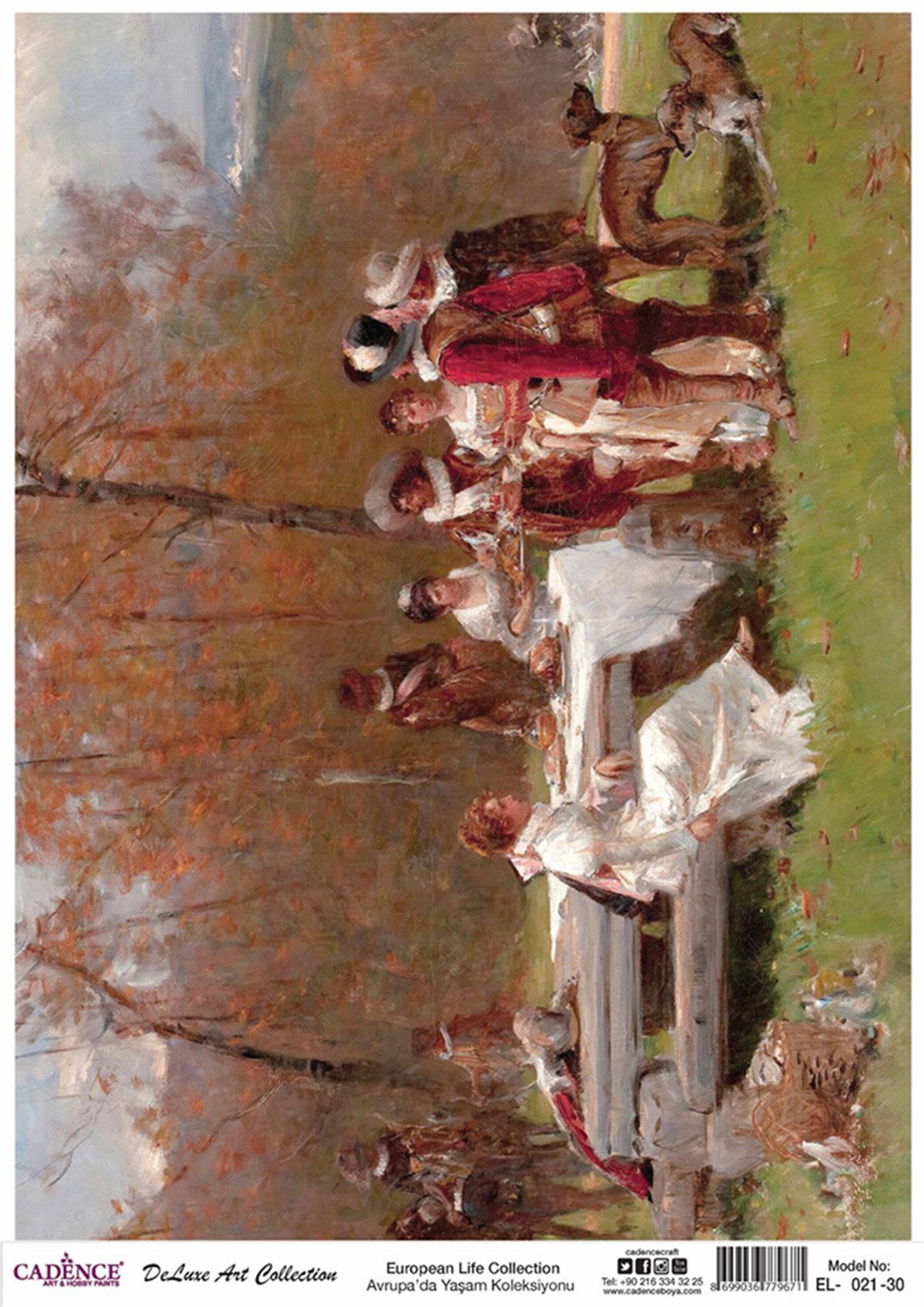 Cadence Life in Europe Латунь, коллекция декупаж, рука 21, 30x42см