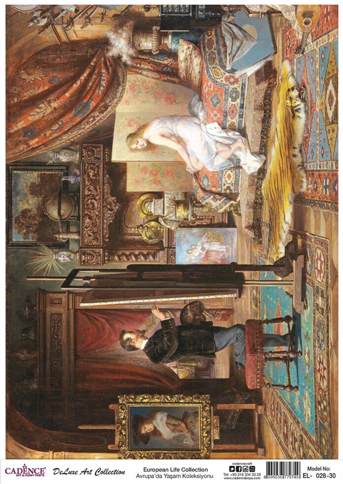 Cadence Life in Europe Латунь, коллекция декупаж, рука 28, 60x84см