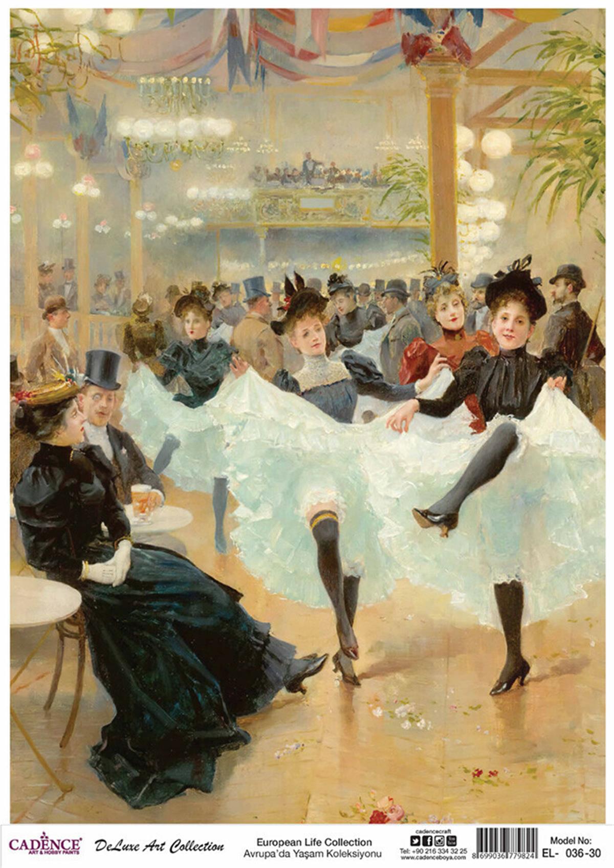 Cadence Life in Europe Латунь, коллекция декупаж, рука 36, 90x125см