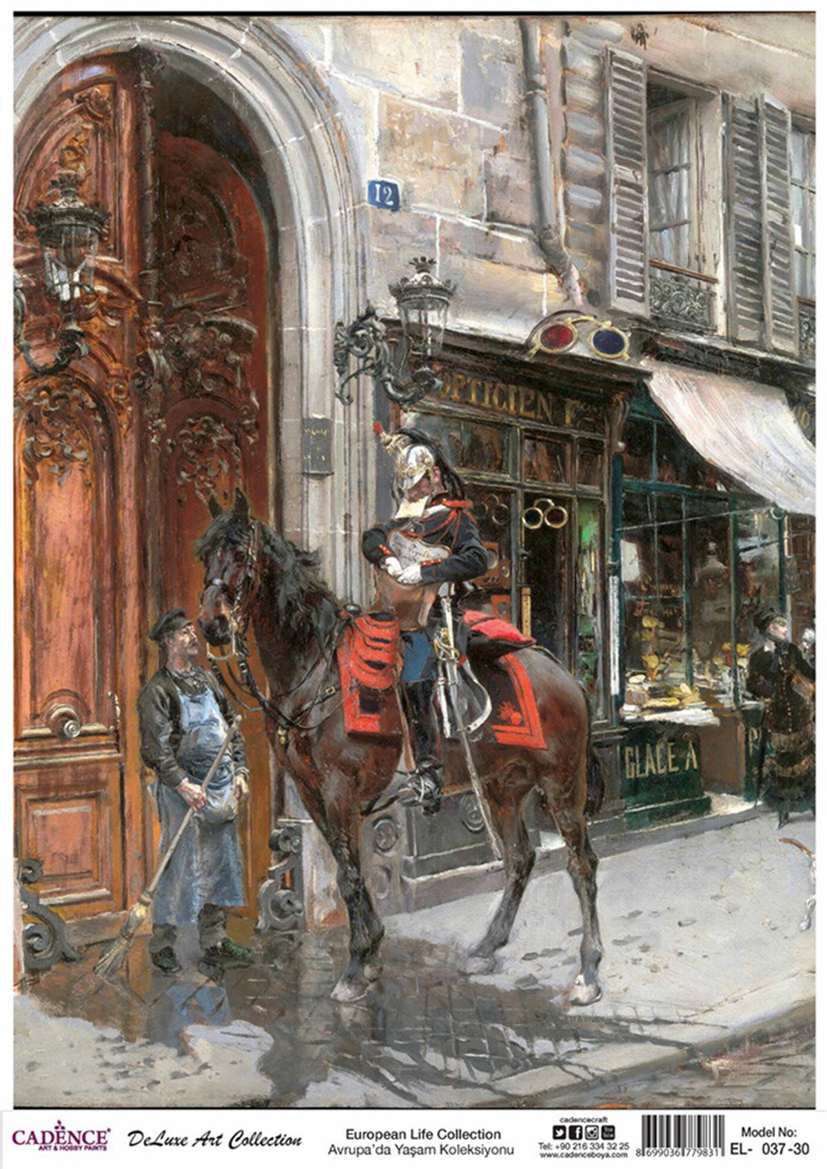 Cadence Life in Europe Латунь, коллекция декупаж, рука 37, 30x42см