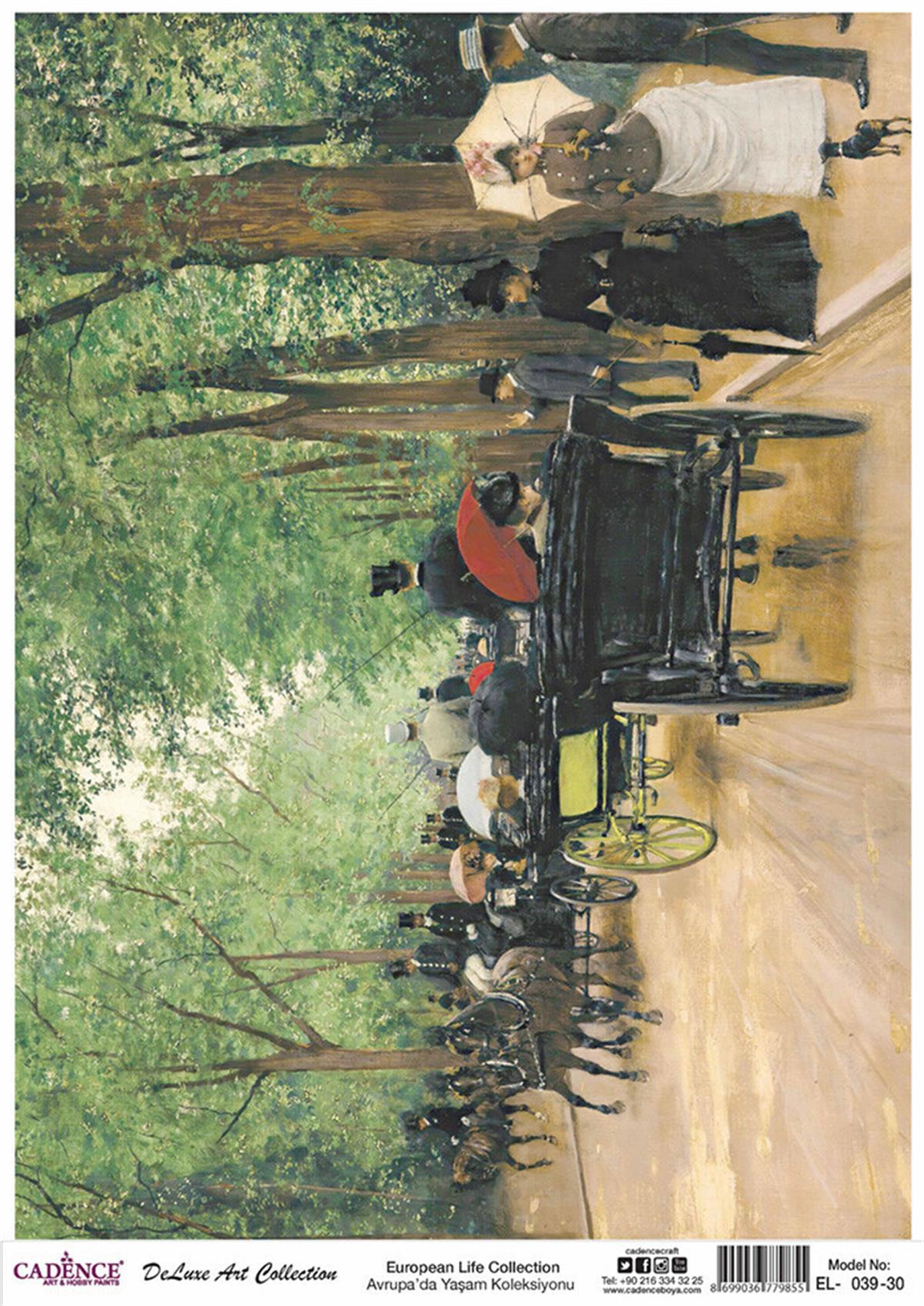 Cadence Life in Europe Латунь, коллекция декупаж, рука 39, 60x84см